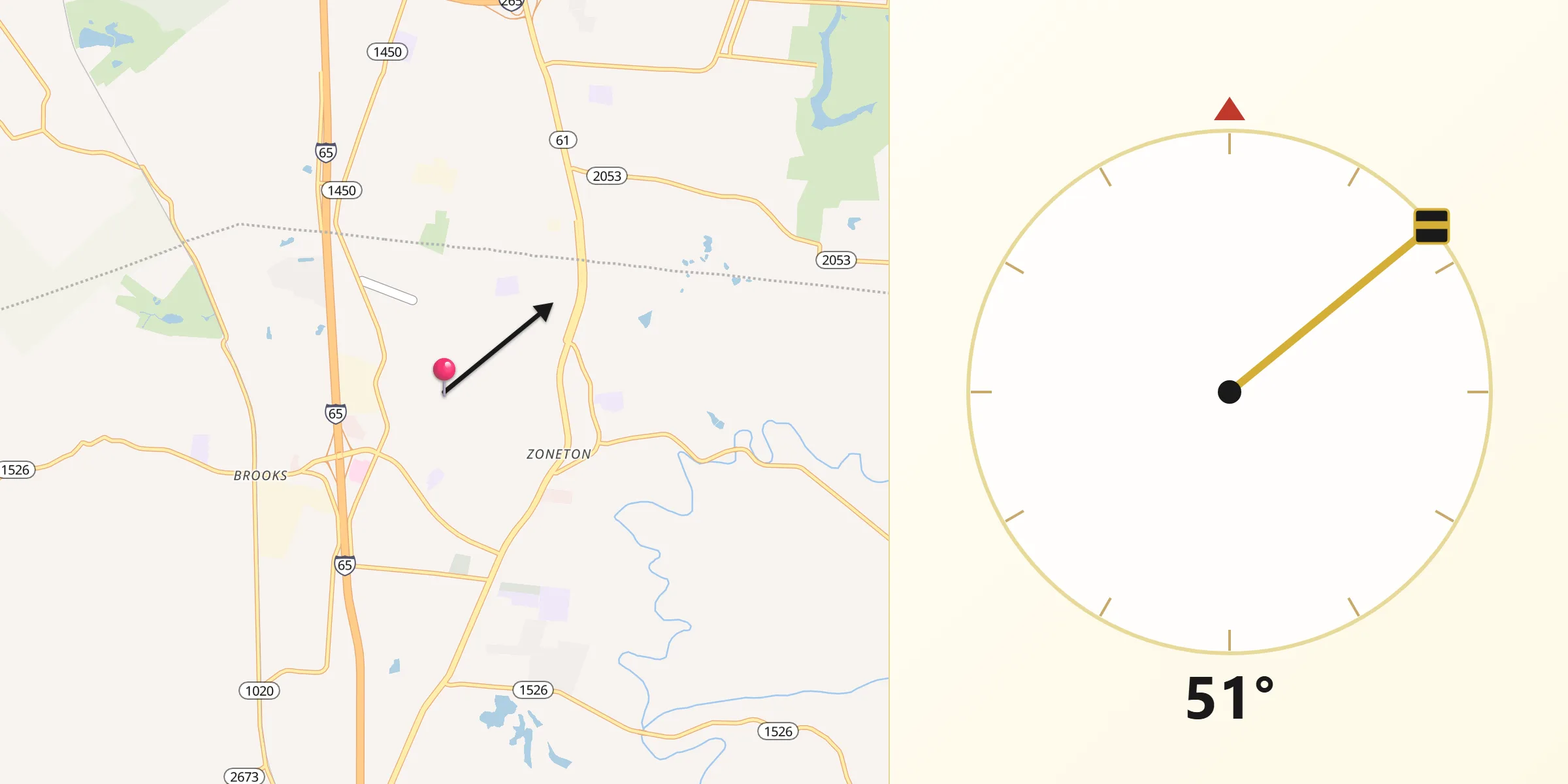 Qibla Direction from Hillview