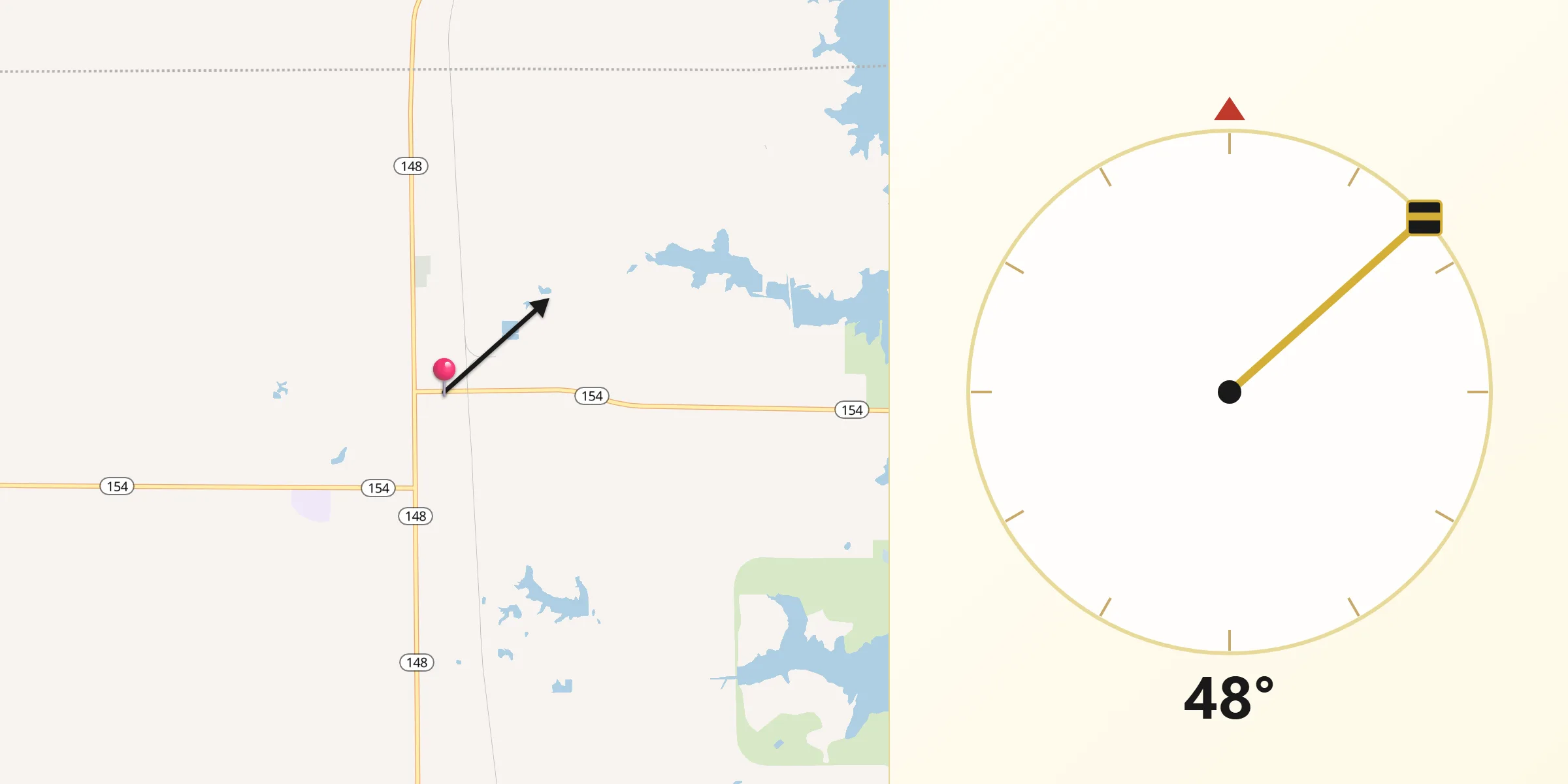 Qibla Direction from Sesser