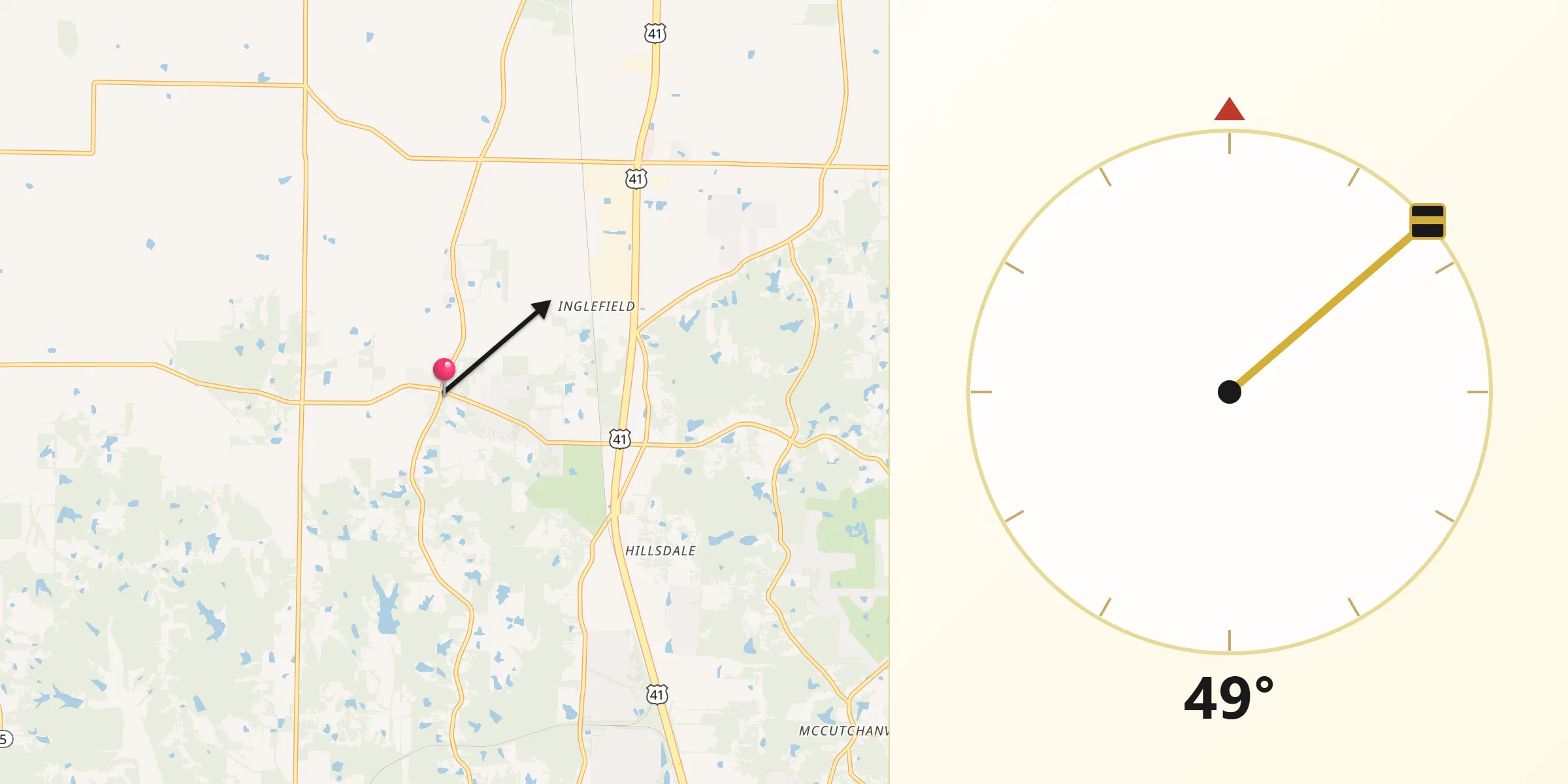 Qibla Direction from Darmstadt
