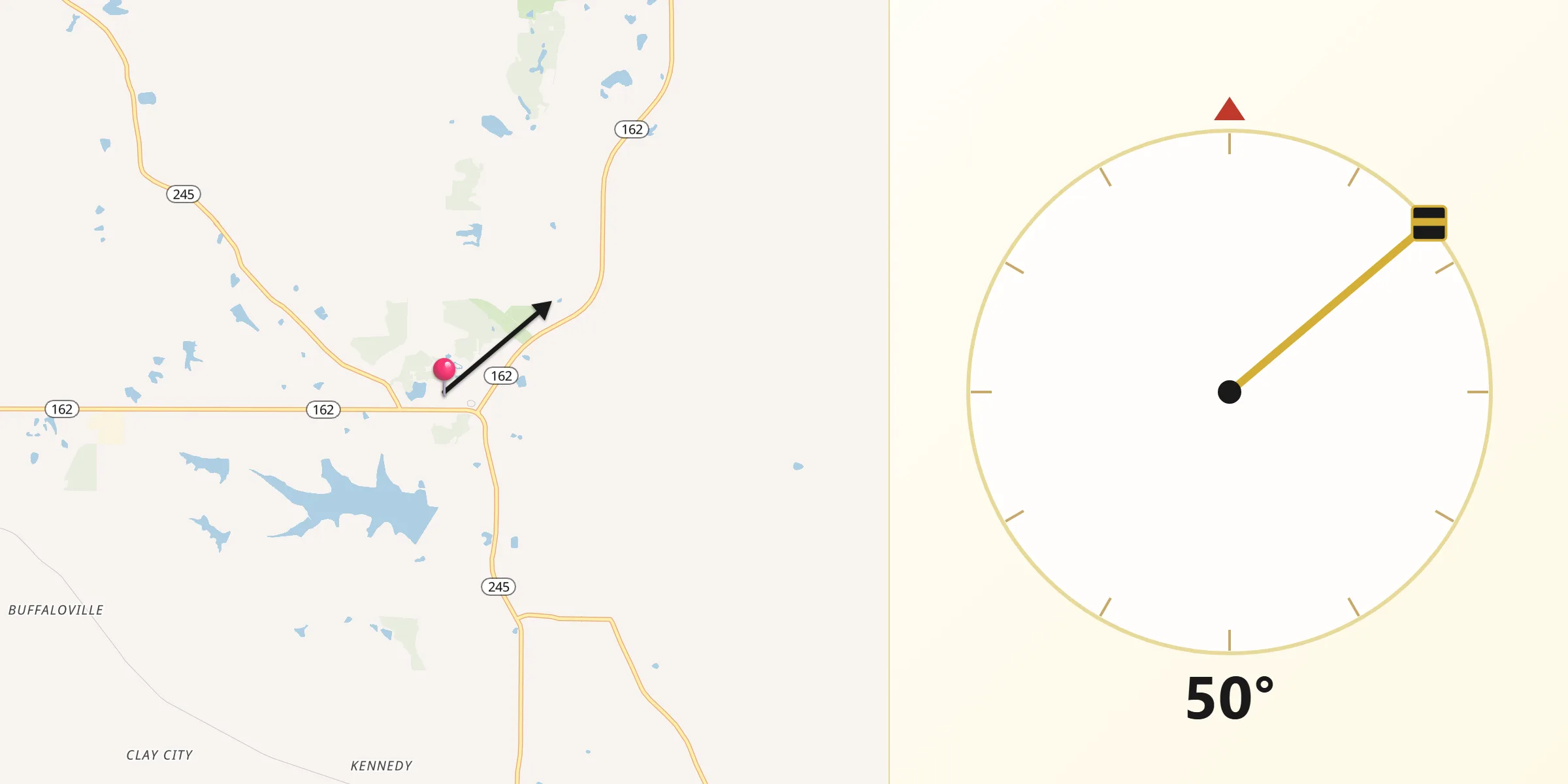 Qibla Direction from Santa Claus