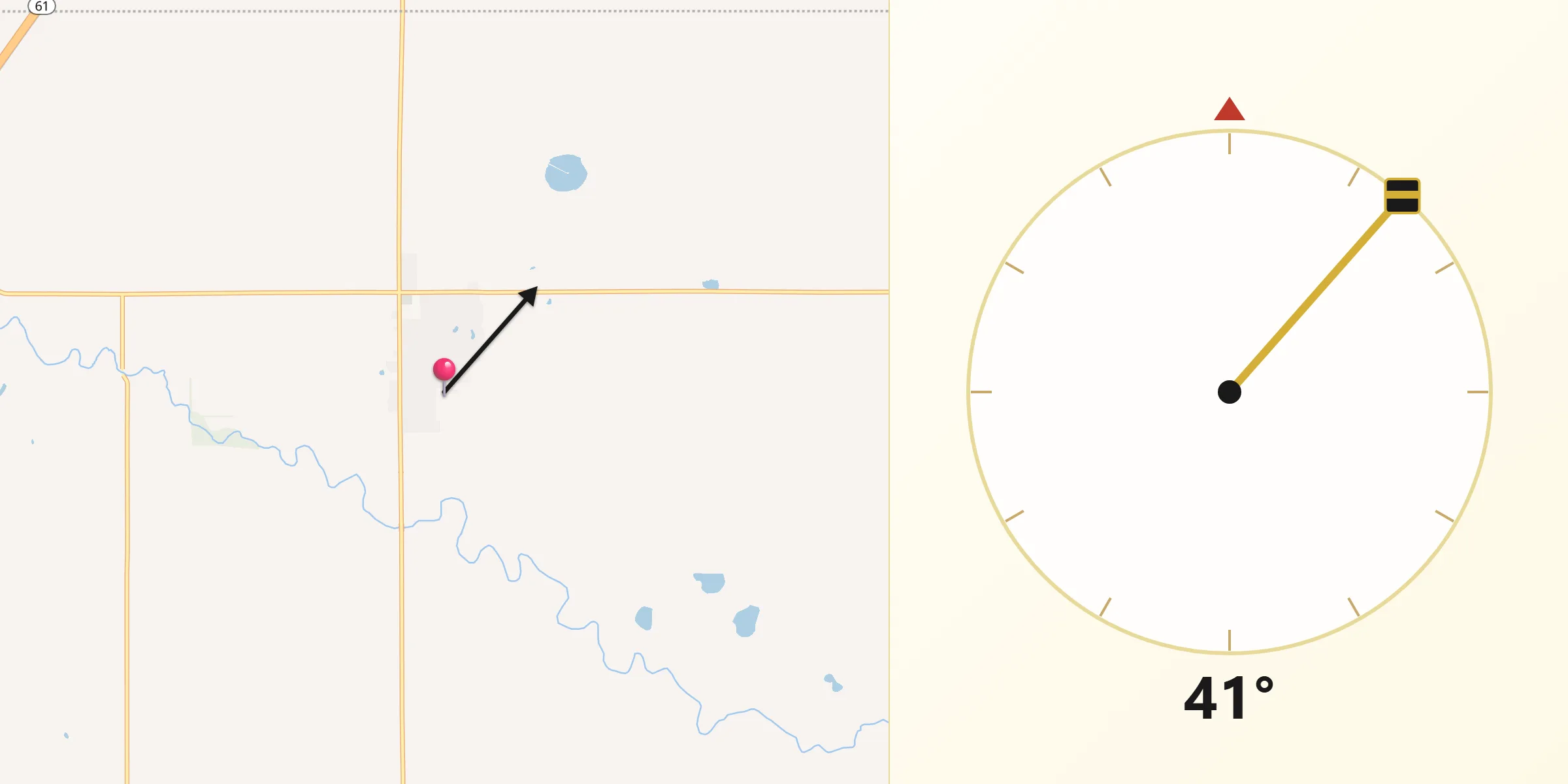 Qibla Direction from Buhler