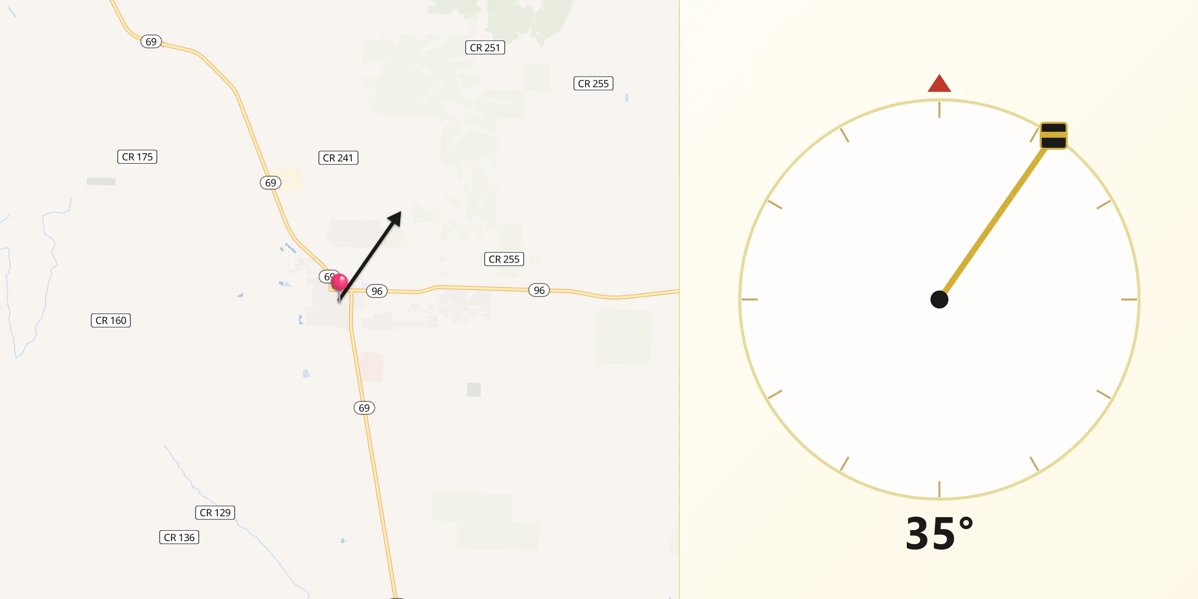Qibla Direction from Westcliffe