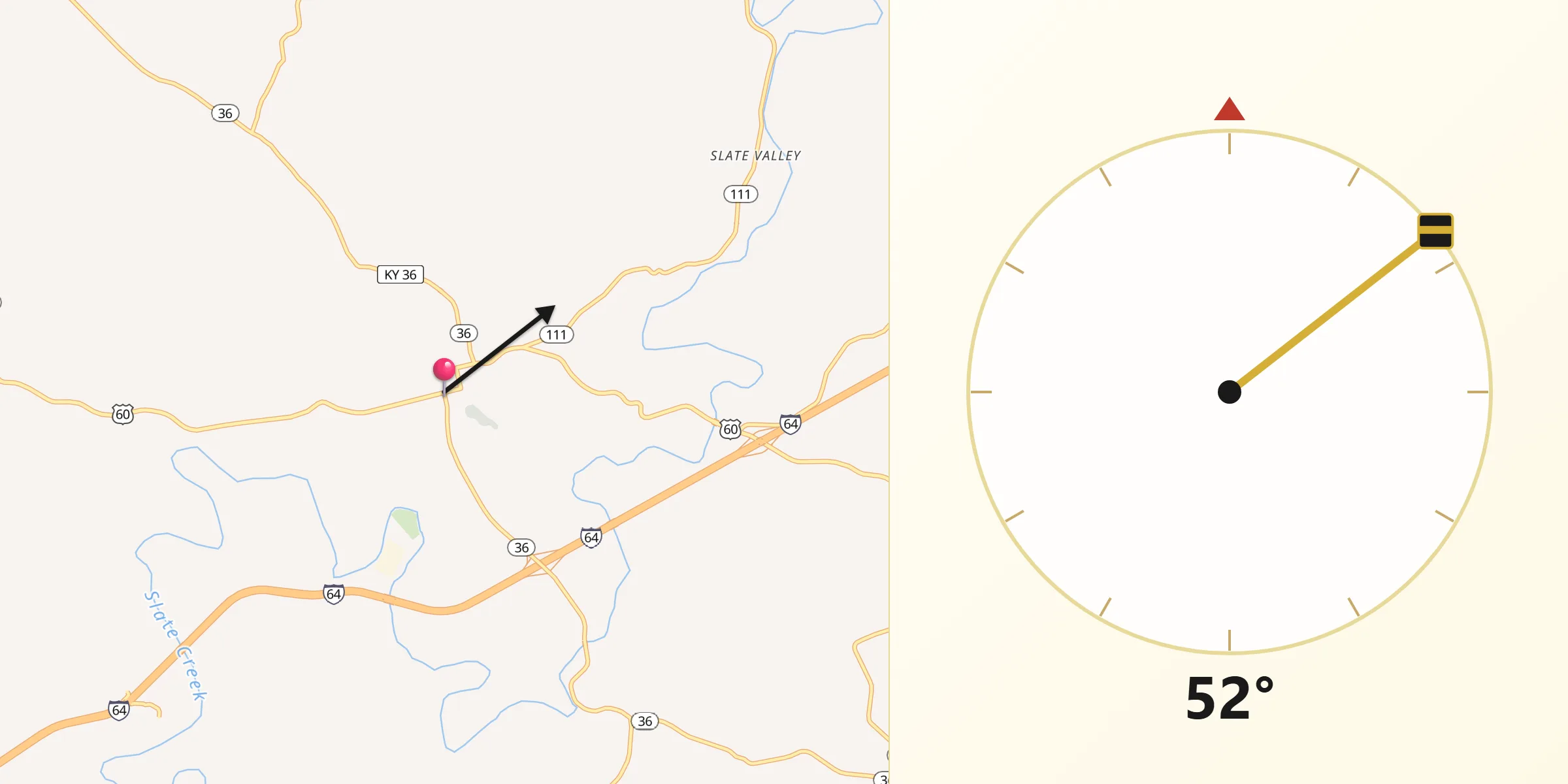 Qibla Direction from Owingsville