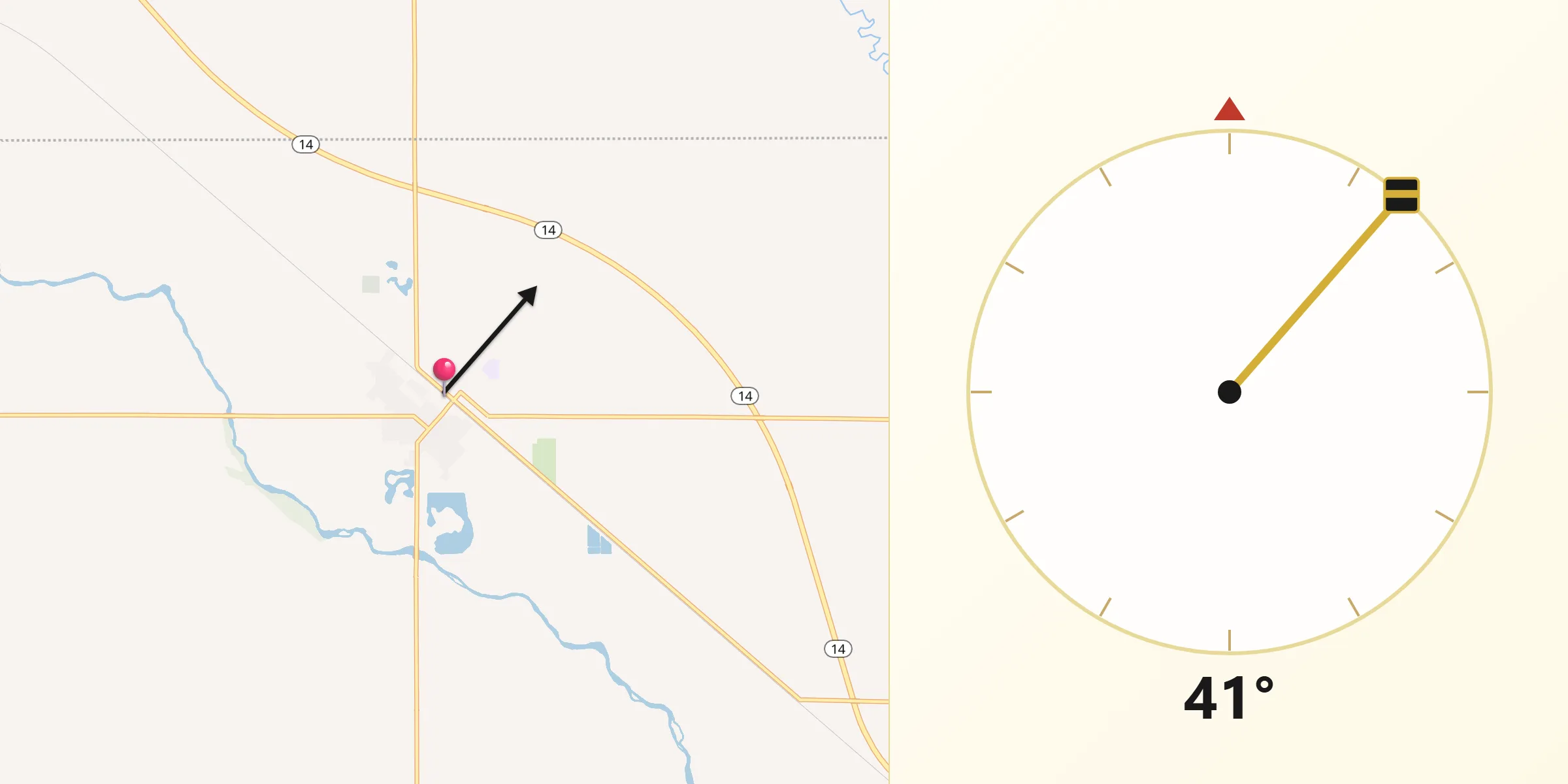 Qibla Direction from Nickerson