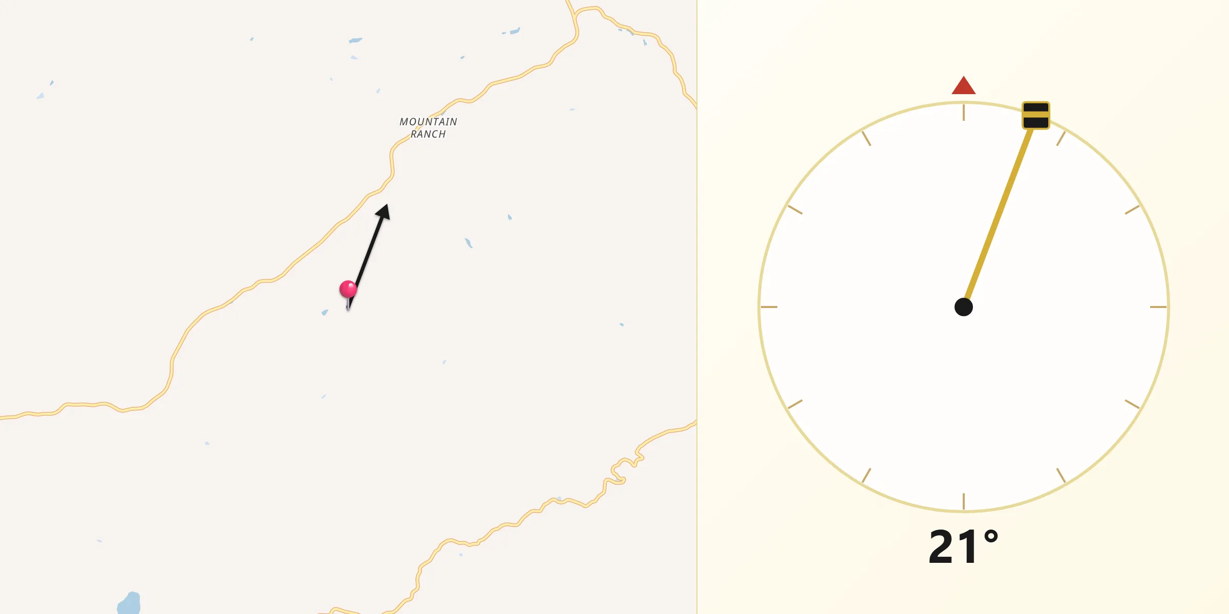 Qibla Direction from Calaveras