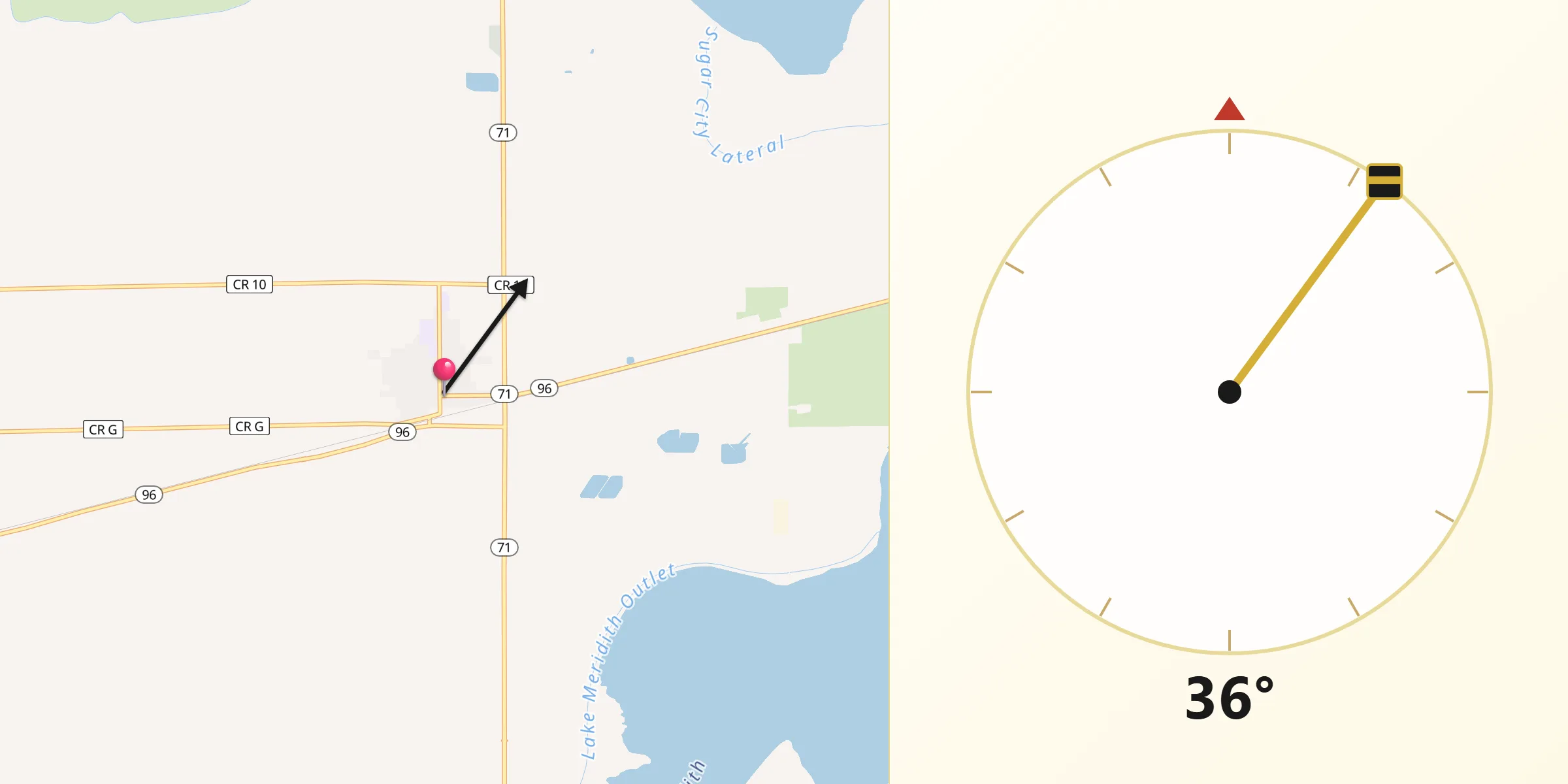 Qibla Direction from Ordway