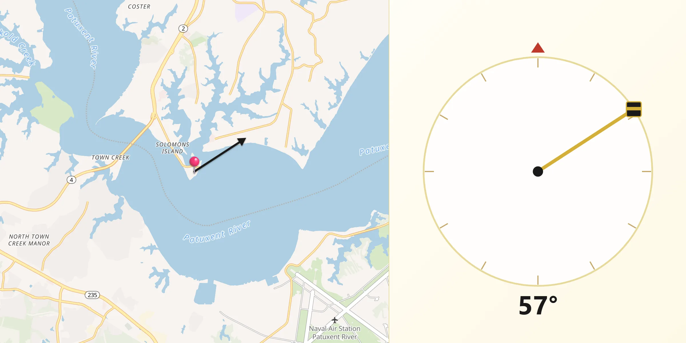 Qibla Direction from Solomons