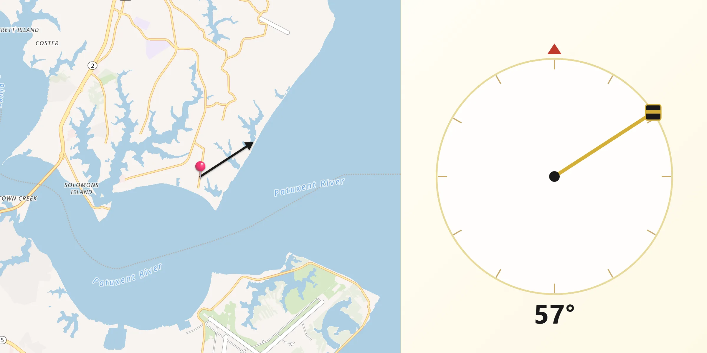 Qibla Direction from Drum Point