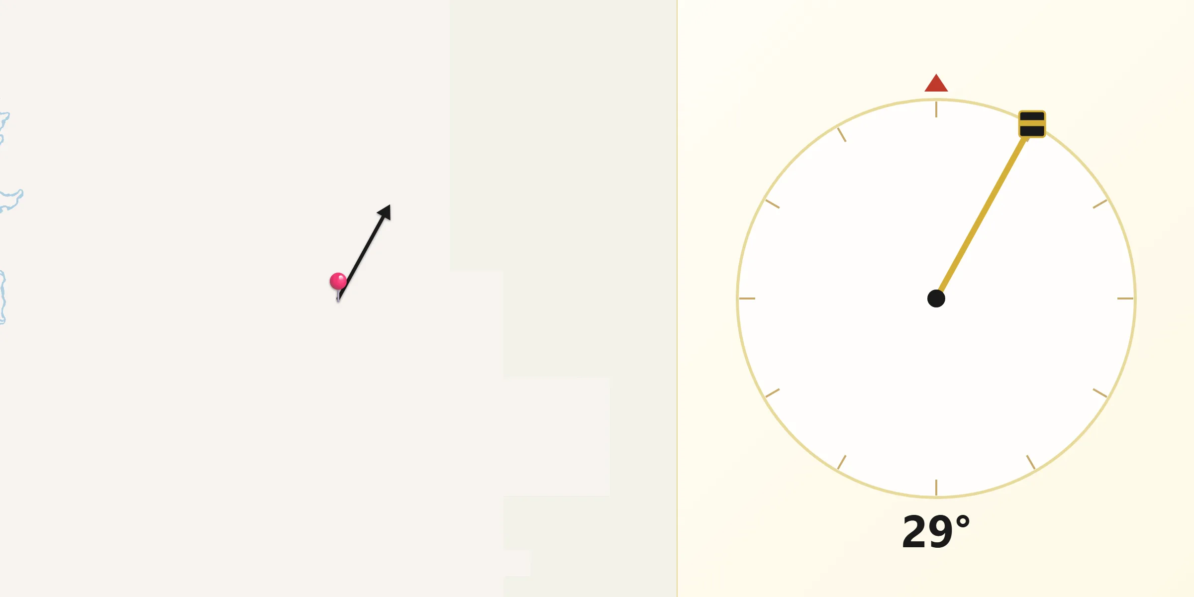 Qibla Direction from Piute