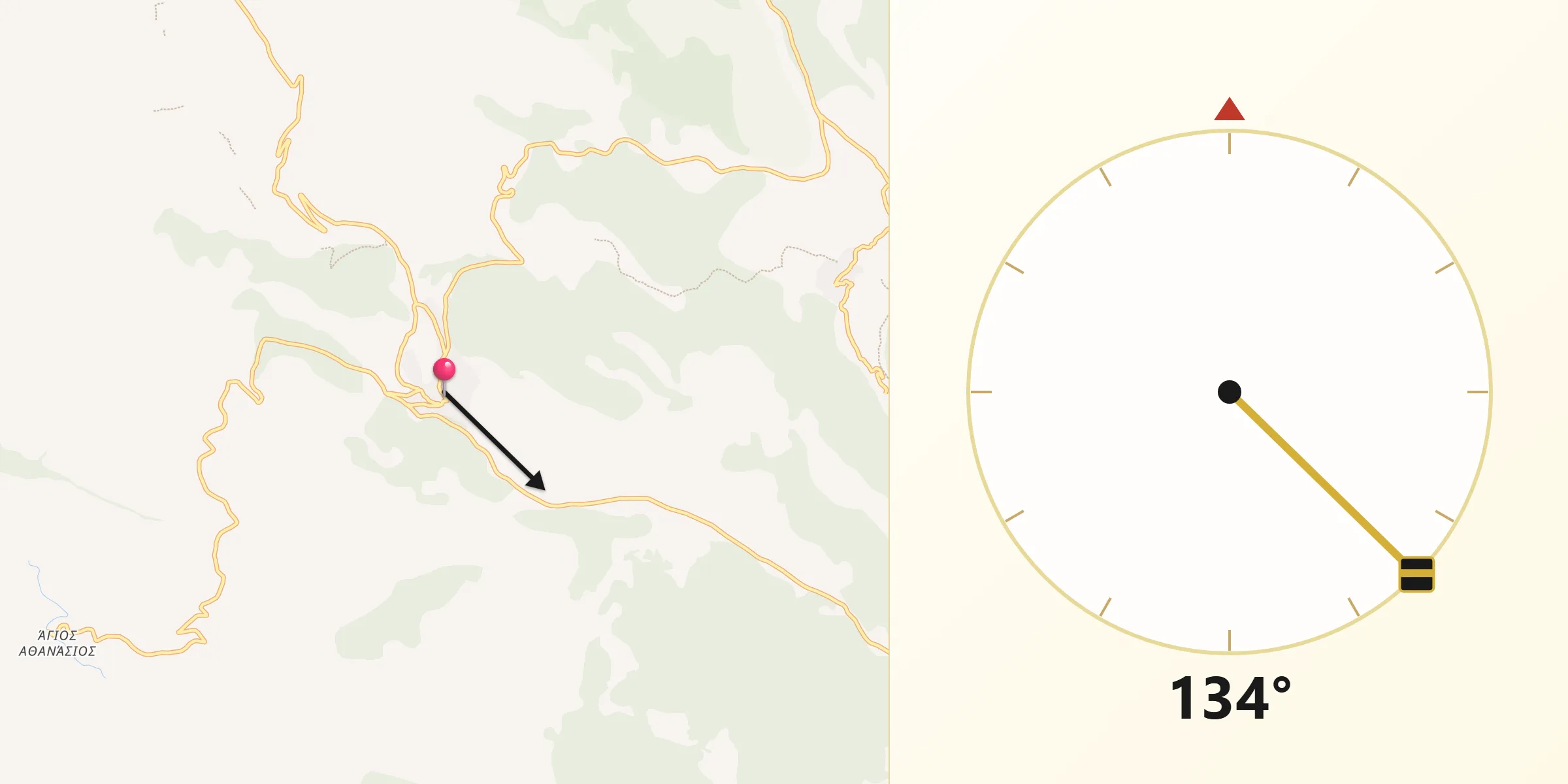 Κατεύθυνση Κίμπλα από το Κυριάκιον