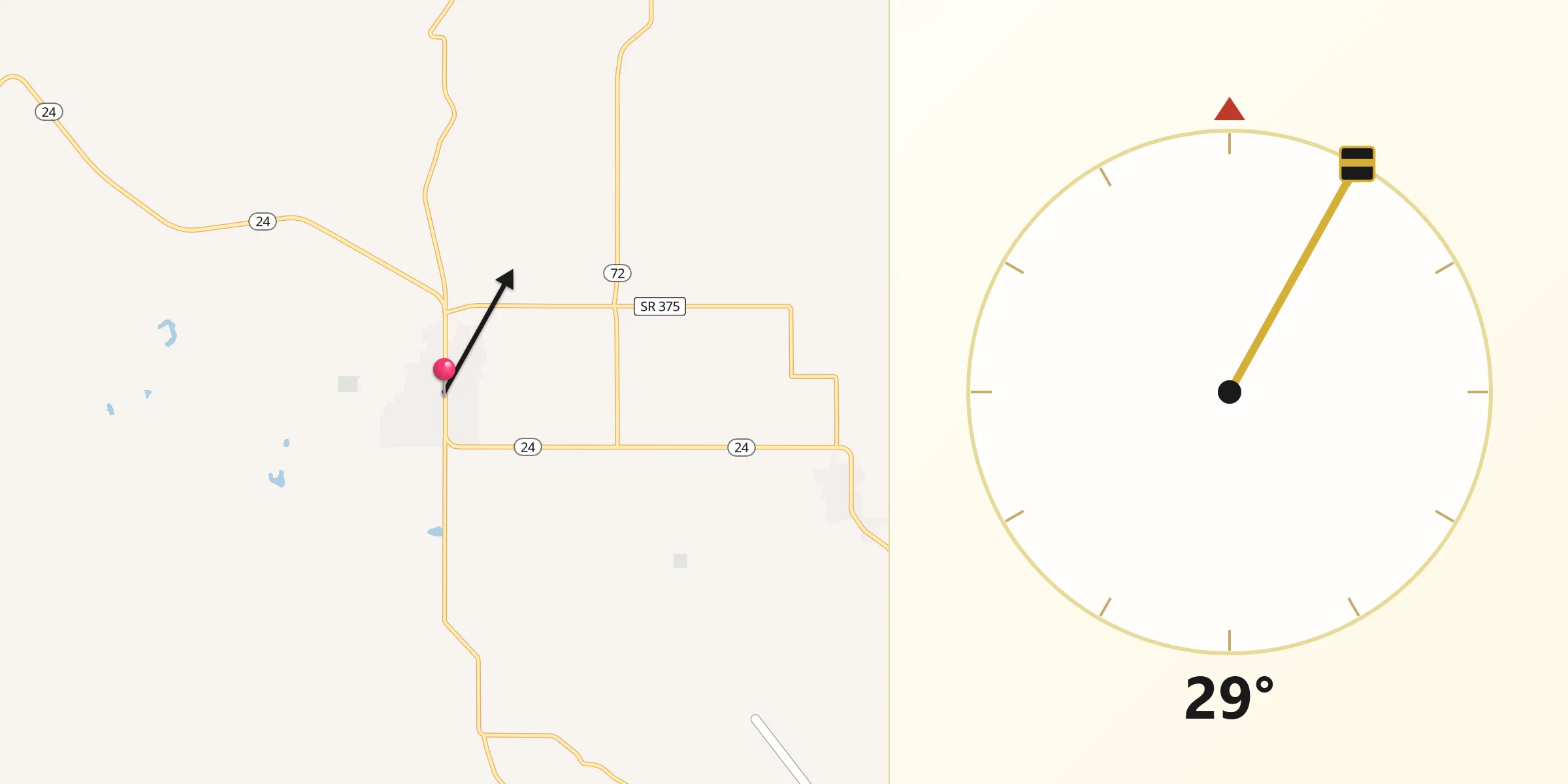 Qibla Direction from Loa