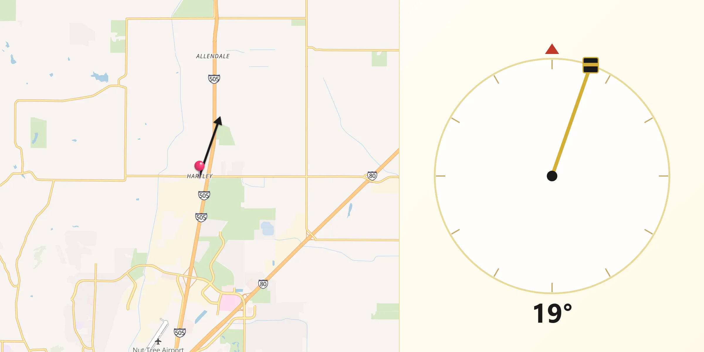 Qibla Direction from Hartley