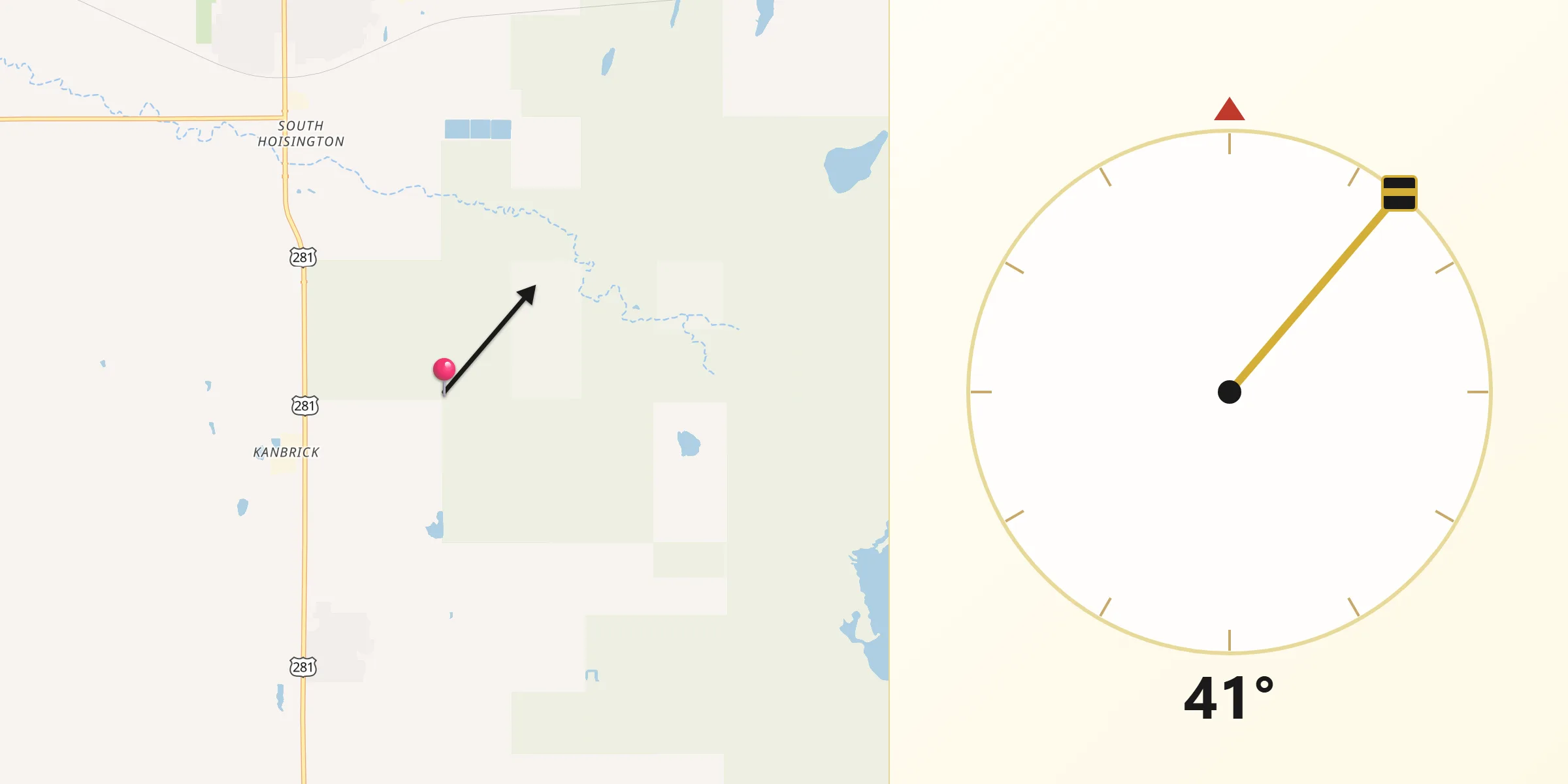 Qibla Direction from Barton