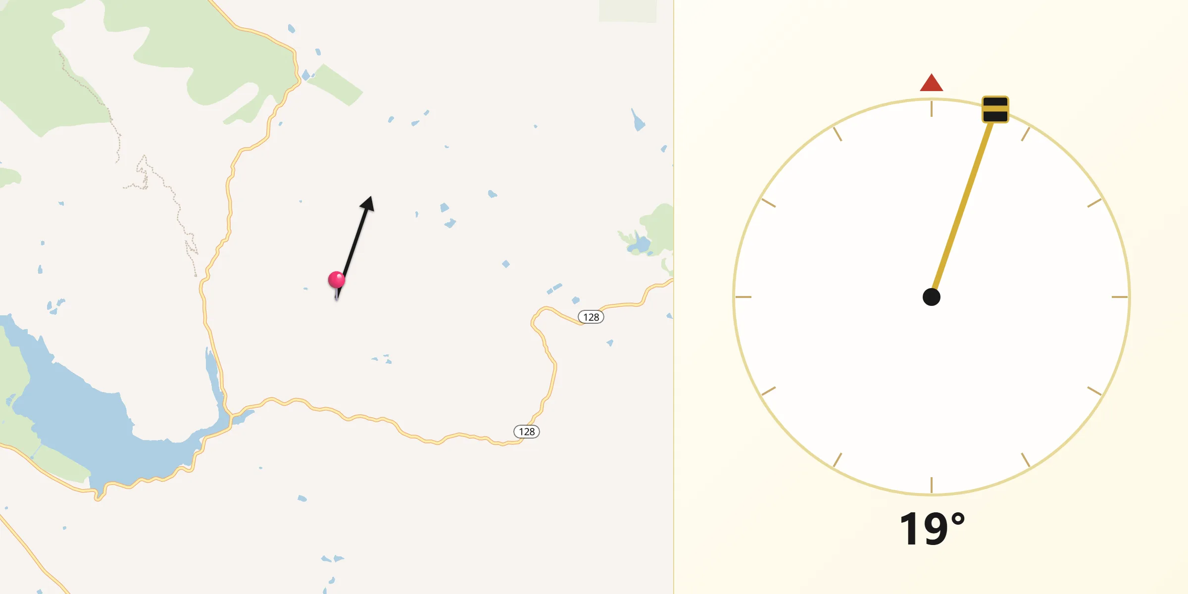 Qibla Direction from Napa County