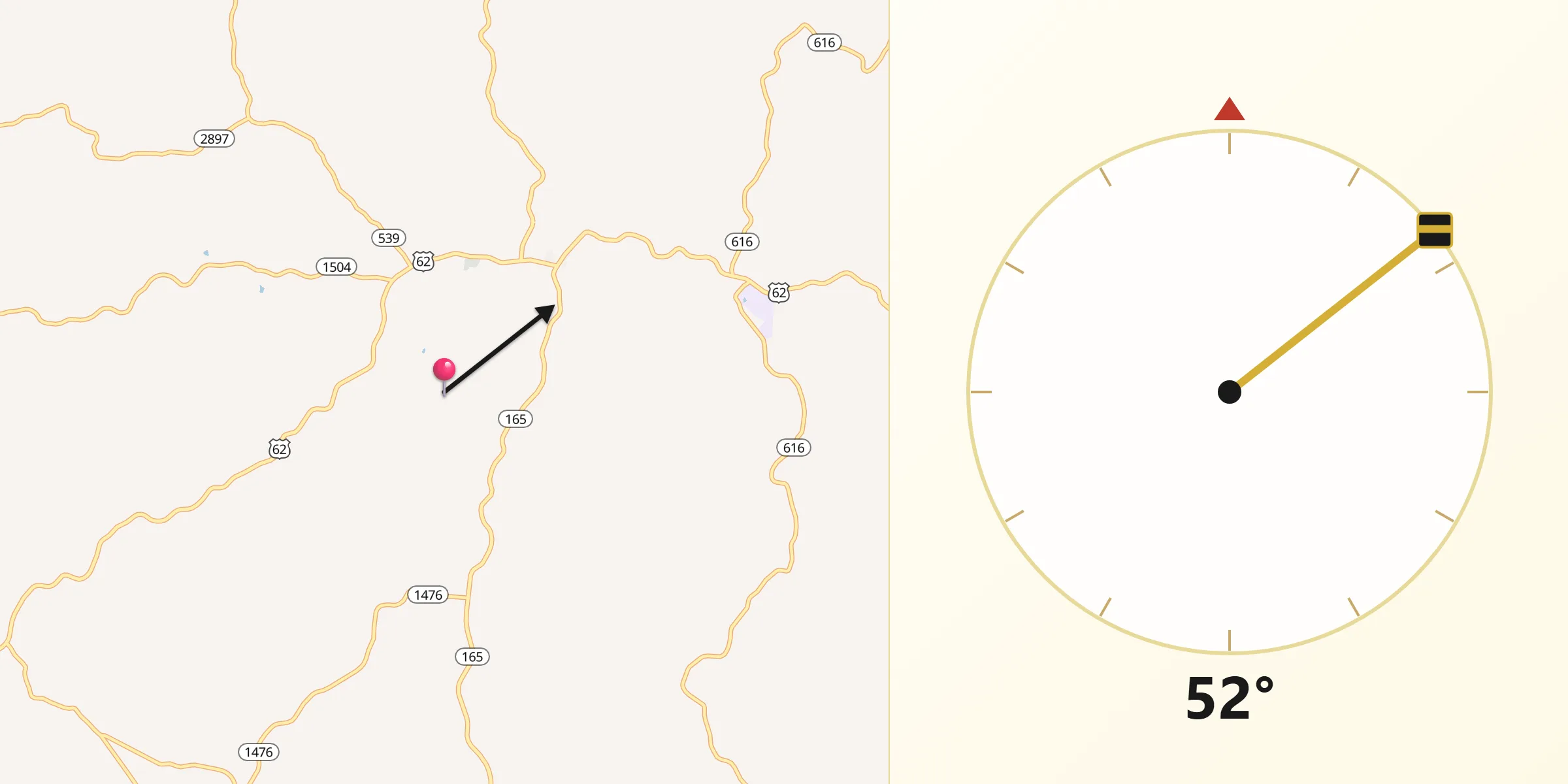 Qibla Direction from Robertson