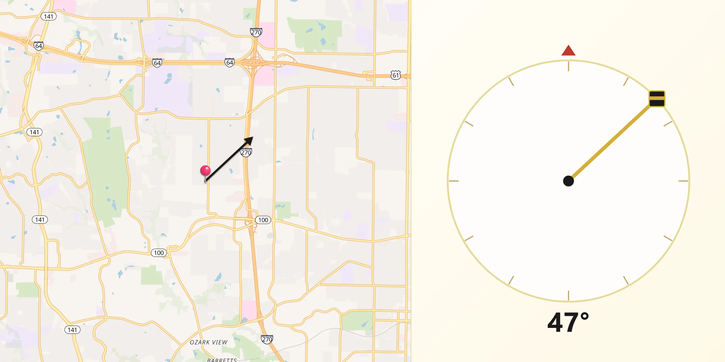 Qibla Direction from Town and Country