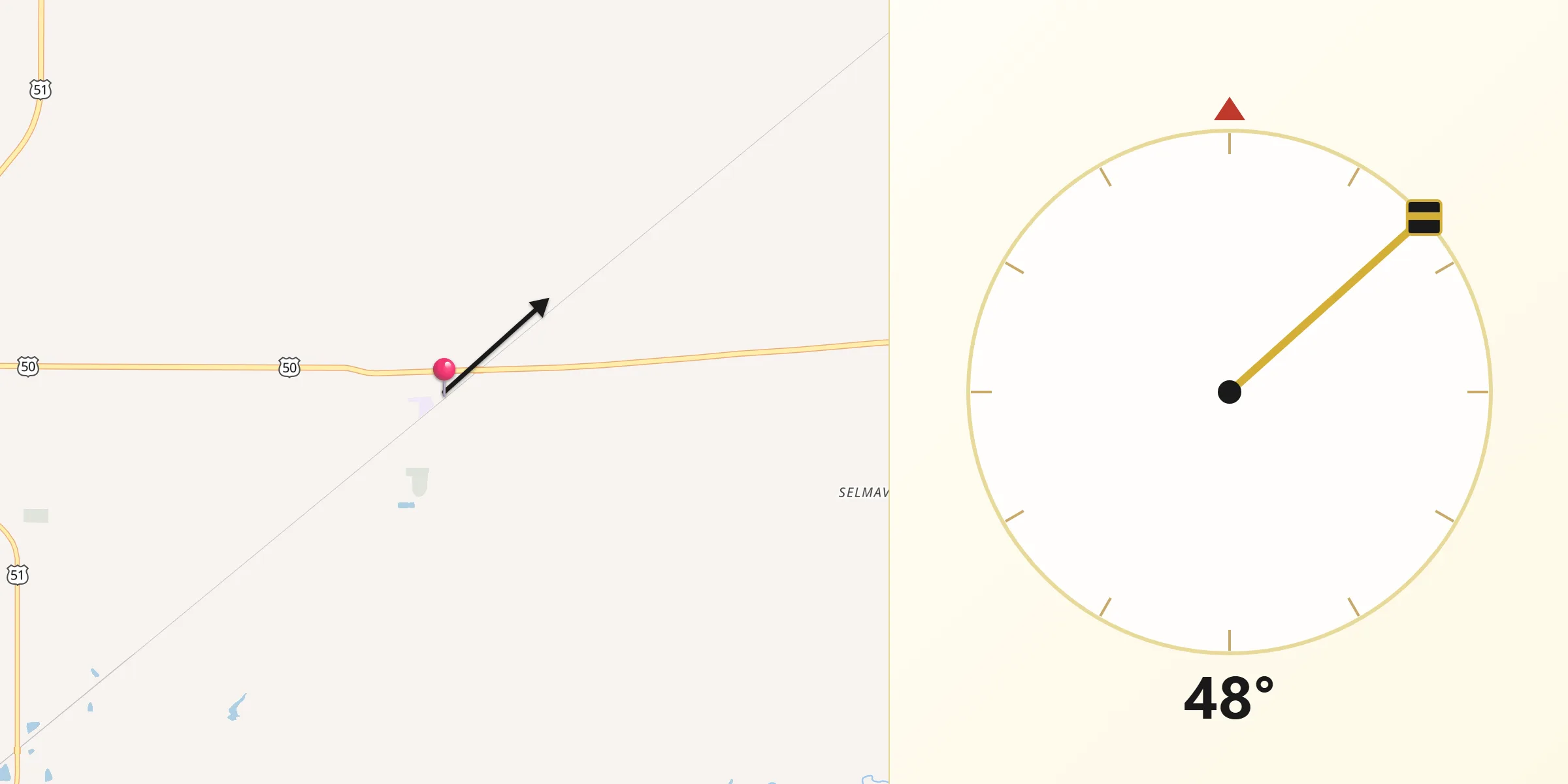 Qibla Direction from Odin