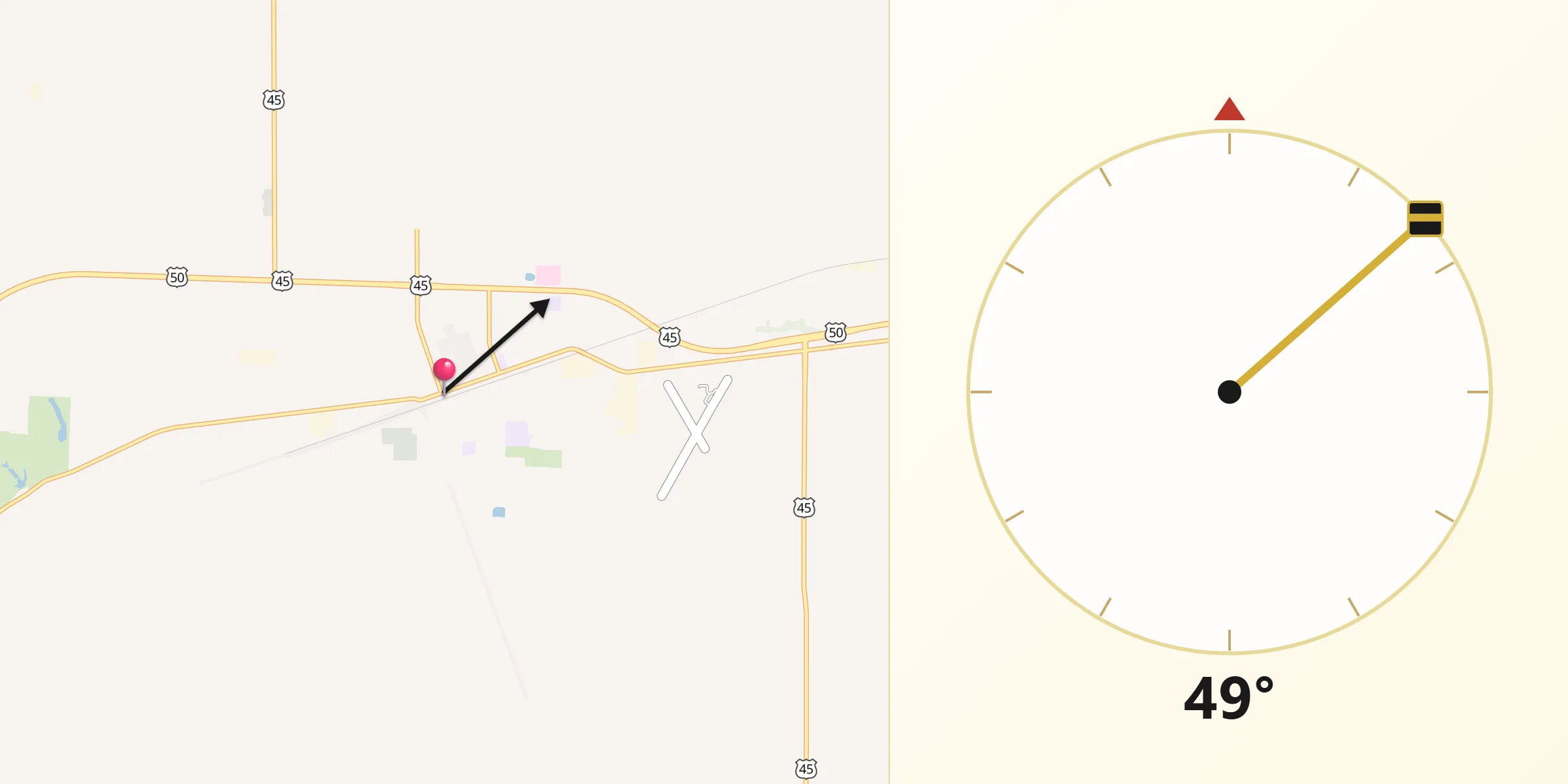 Qibla Direction from Flora