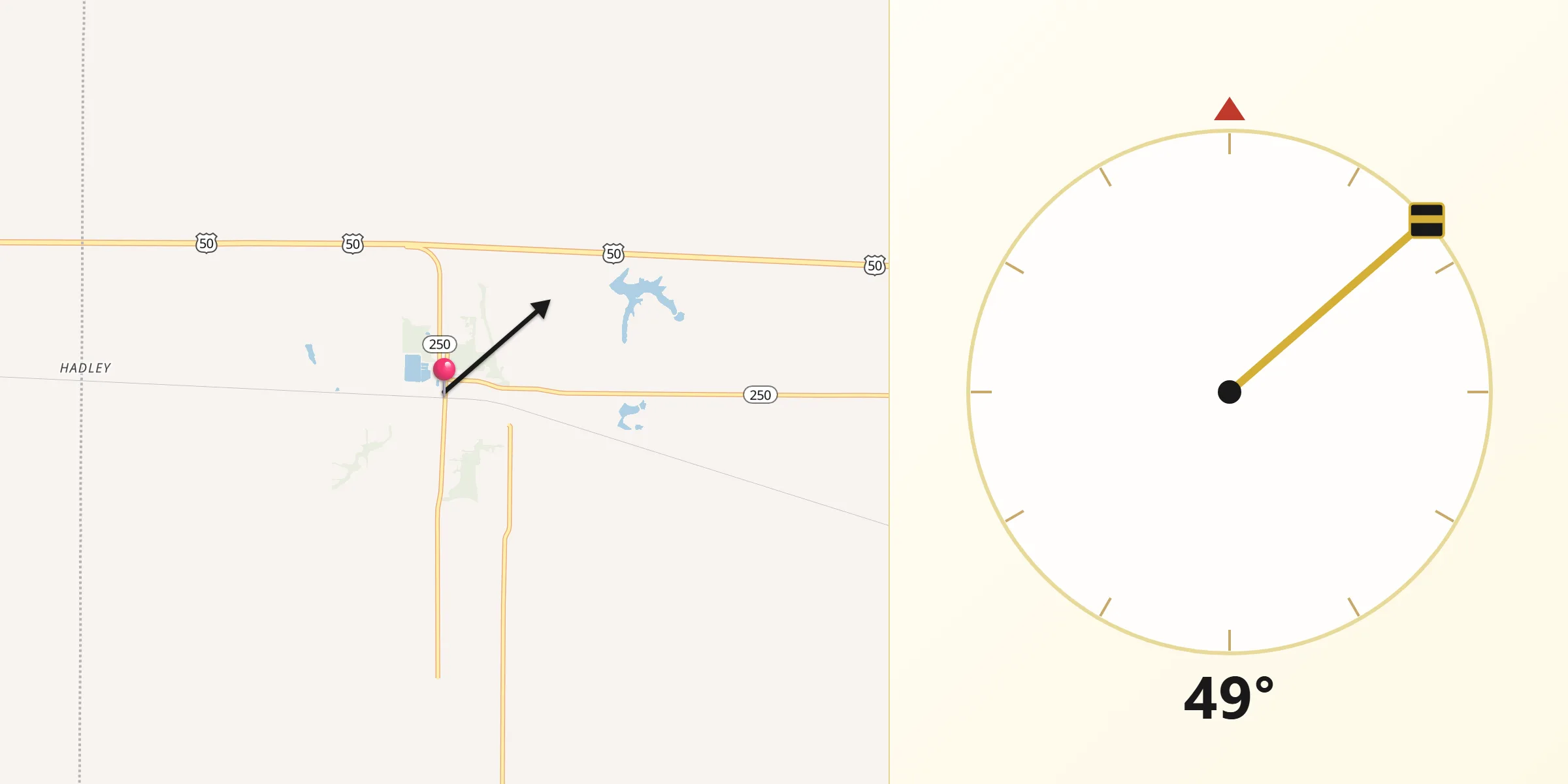 Qibla Direction from Sumner