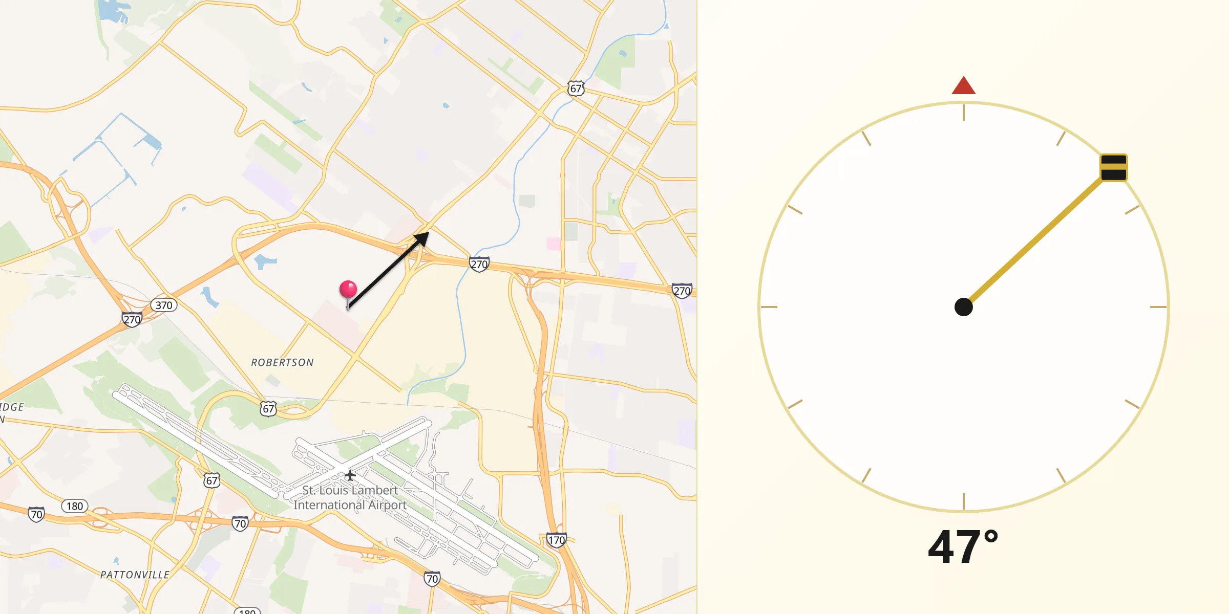 Qibla Direction from Hazelwood