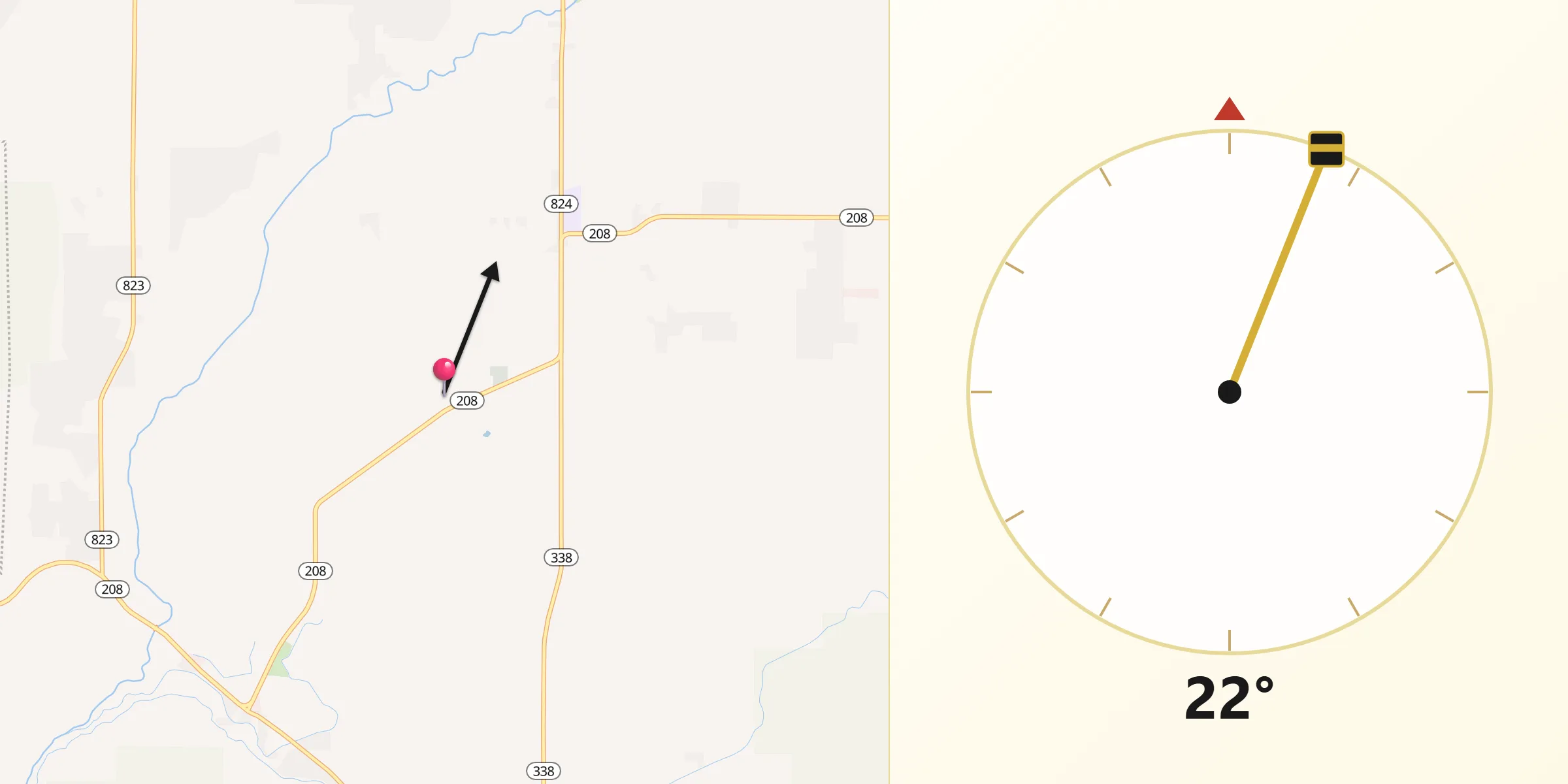 Qibla Direction from Smith Valley