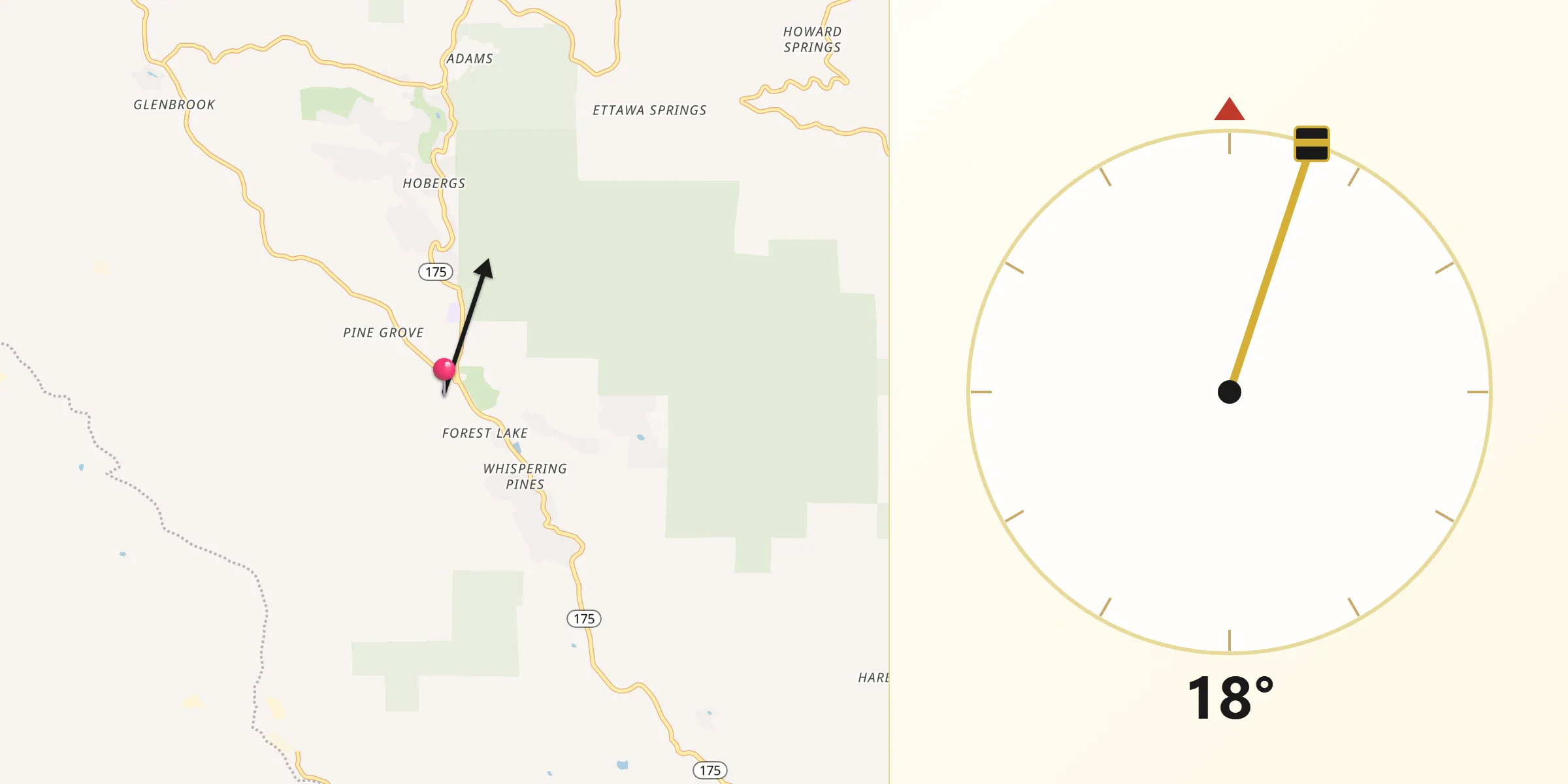 Qibla Direction from Cobb