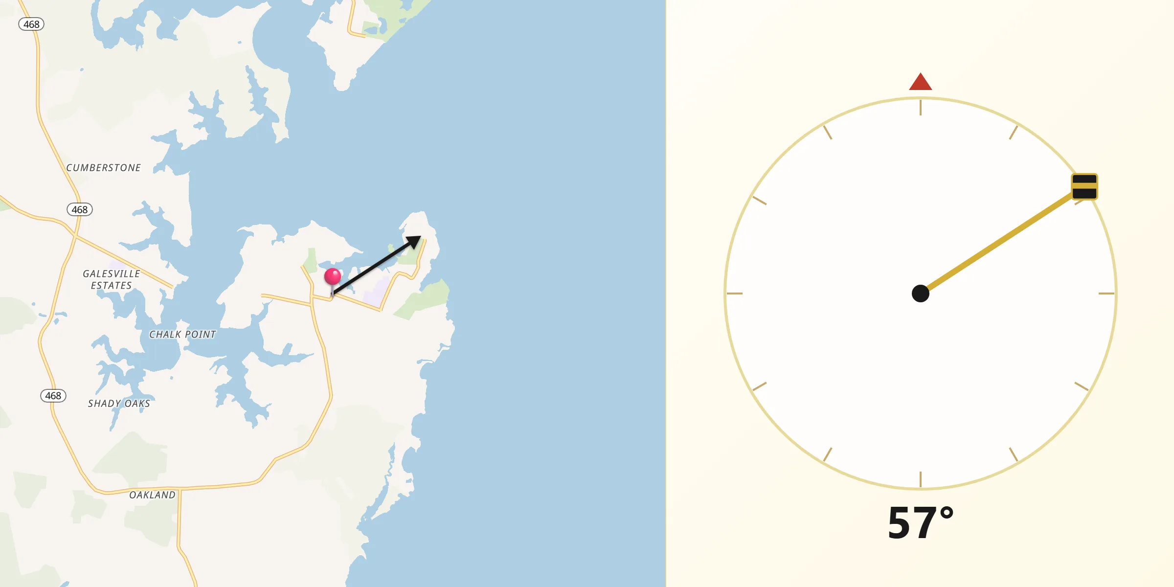 Qibla Direction from Shady Side