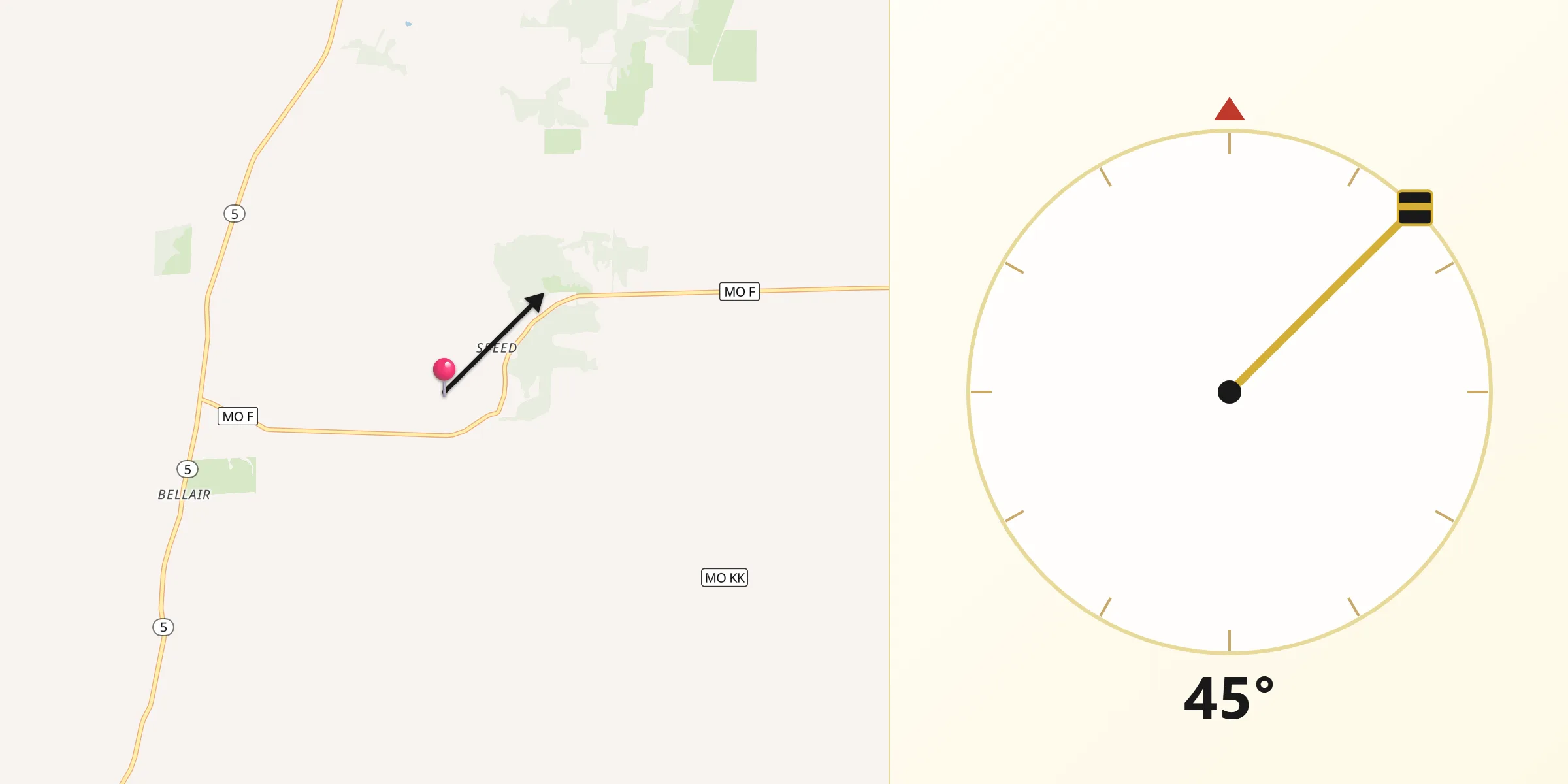 Qibla Direction from Cooper