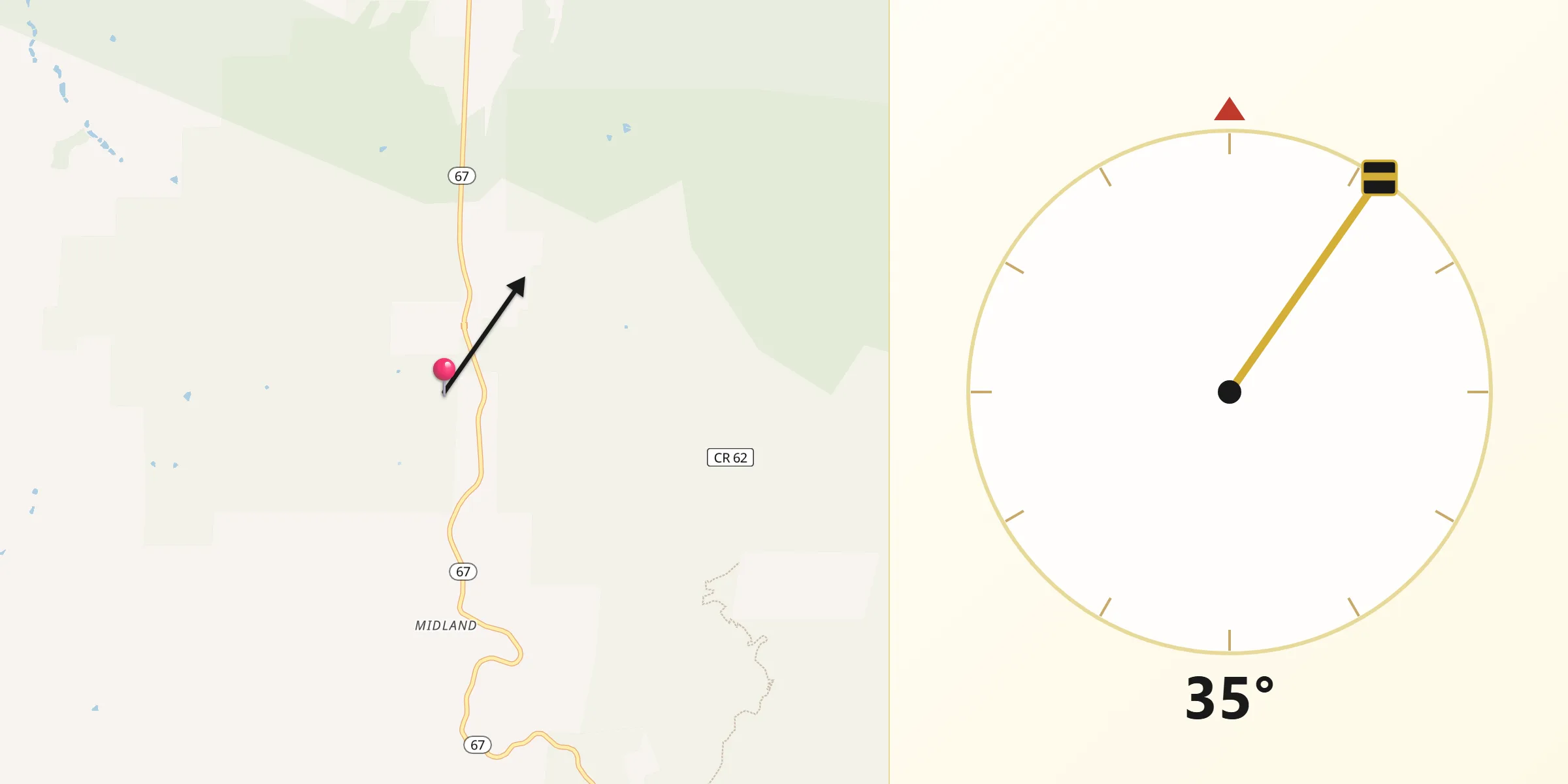Qibla Direction from Teller