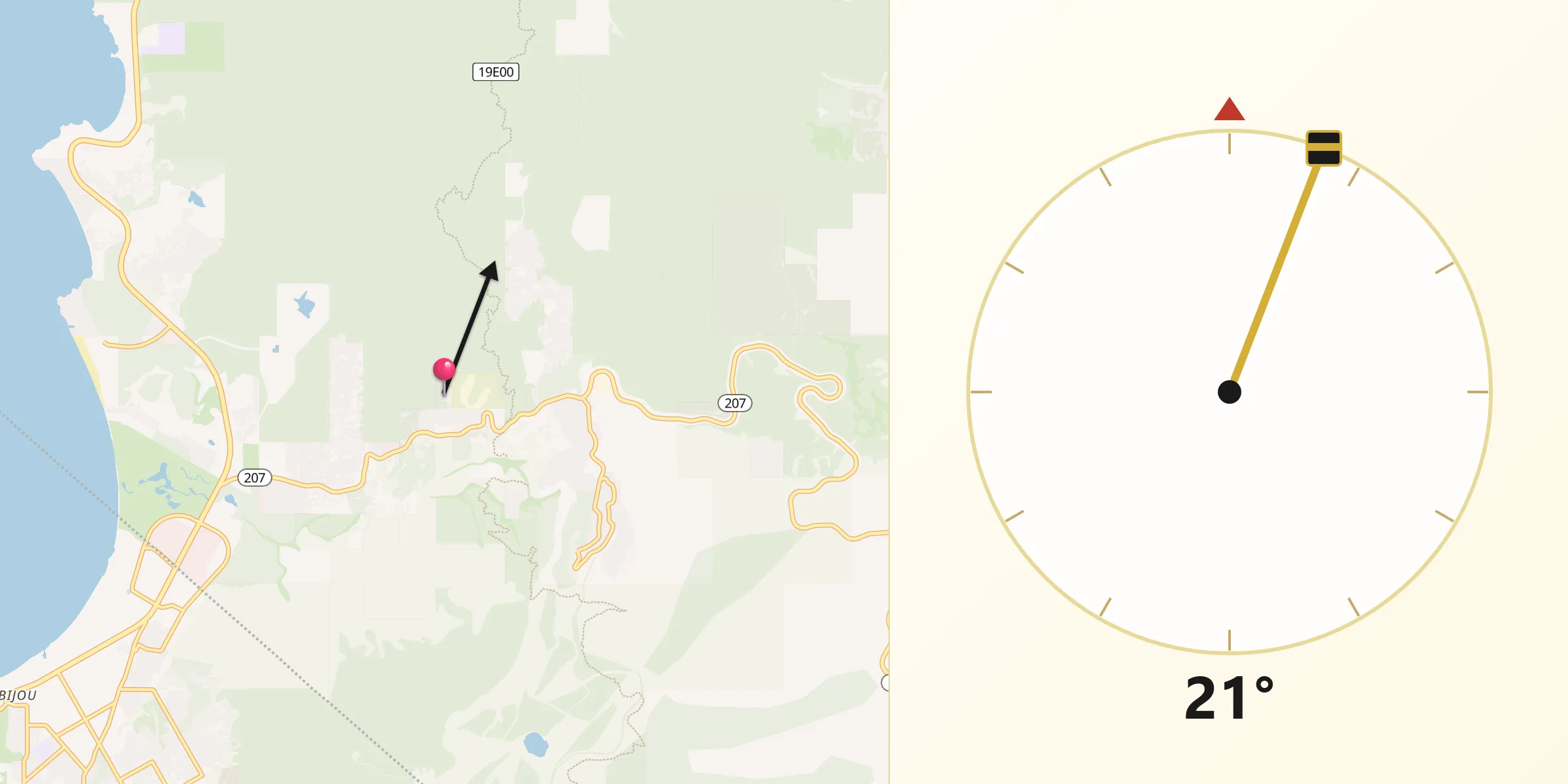 Qibla Direction from Kingsbury