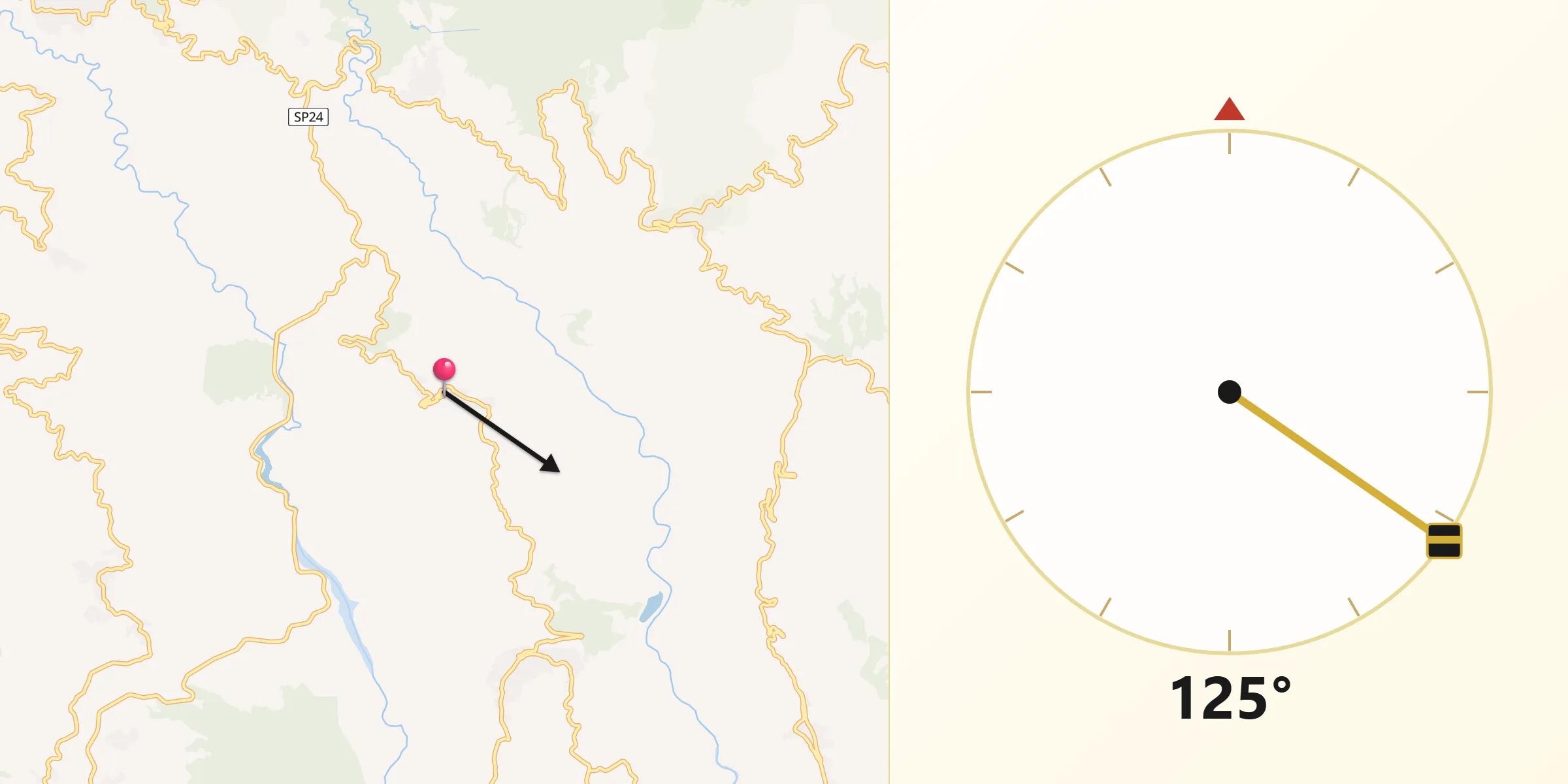 Direzione della Qibla da Sellia