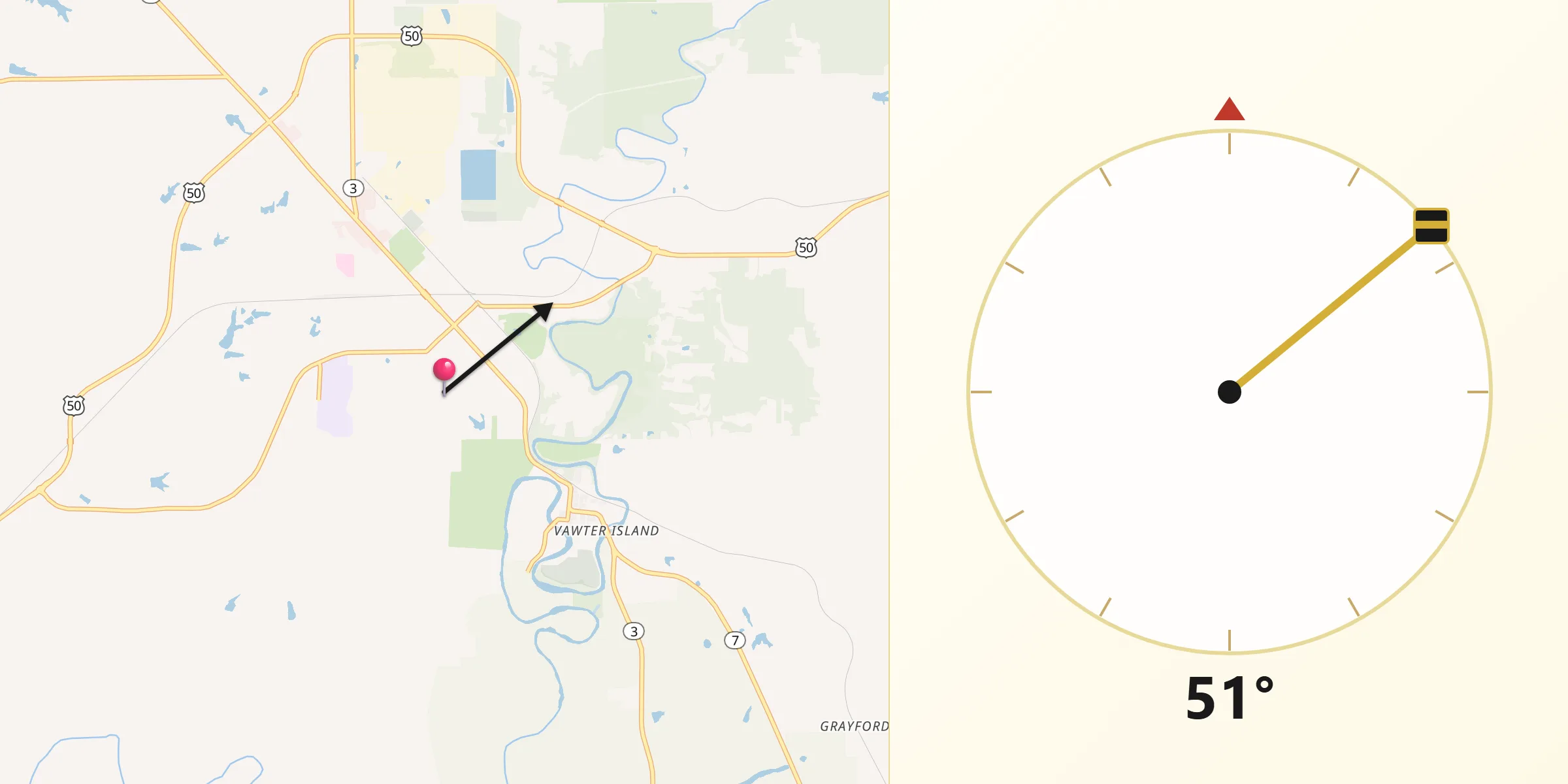 Qibla Direction from Jennings