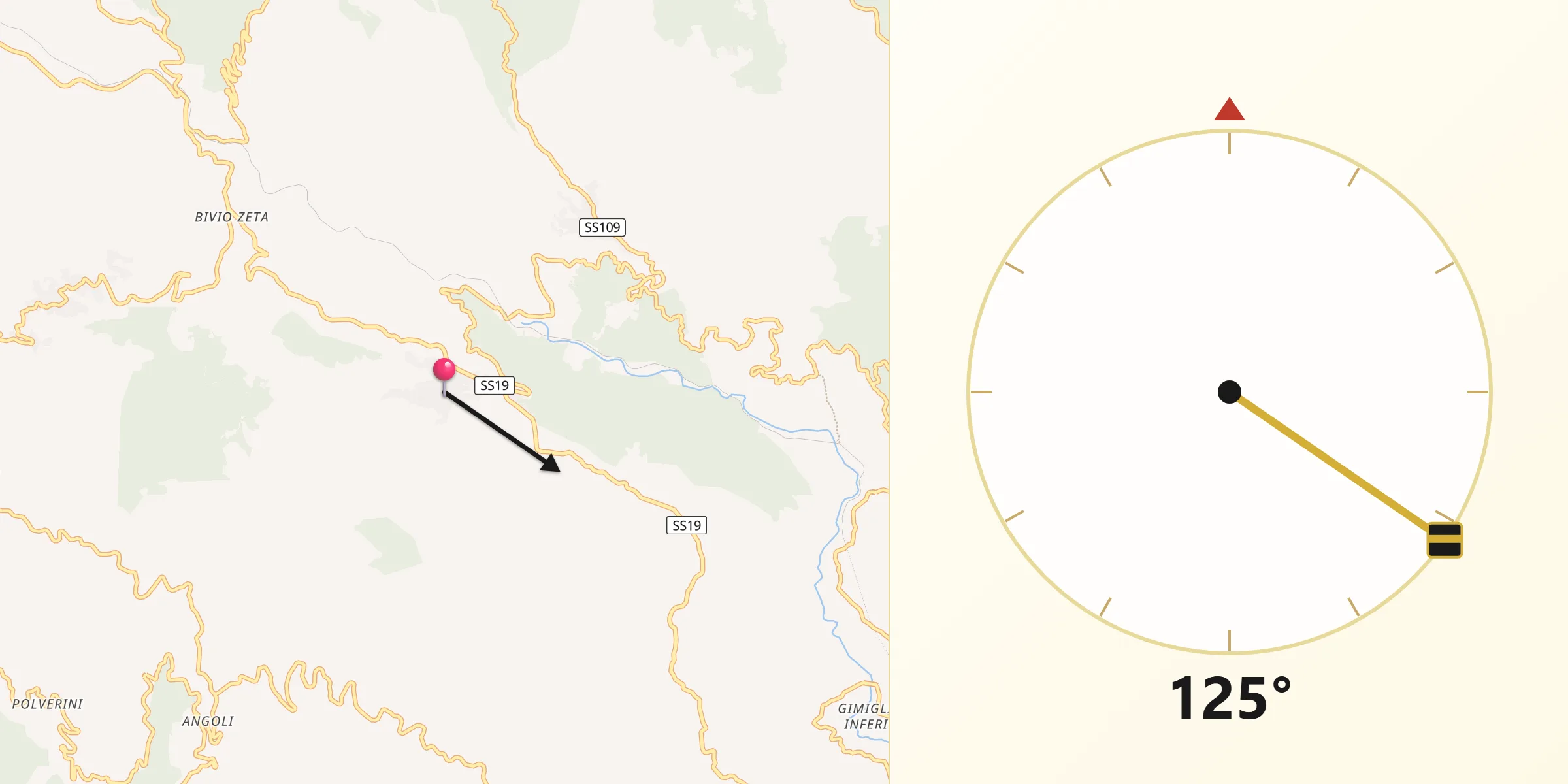 Direzione della Qibla da San Pietro Apostolo