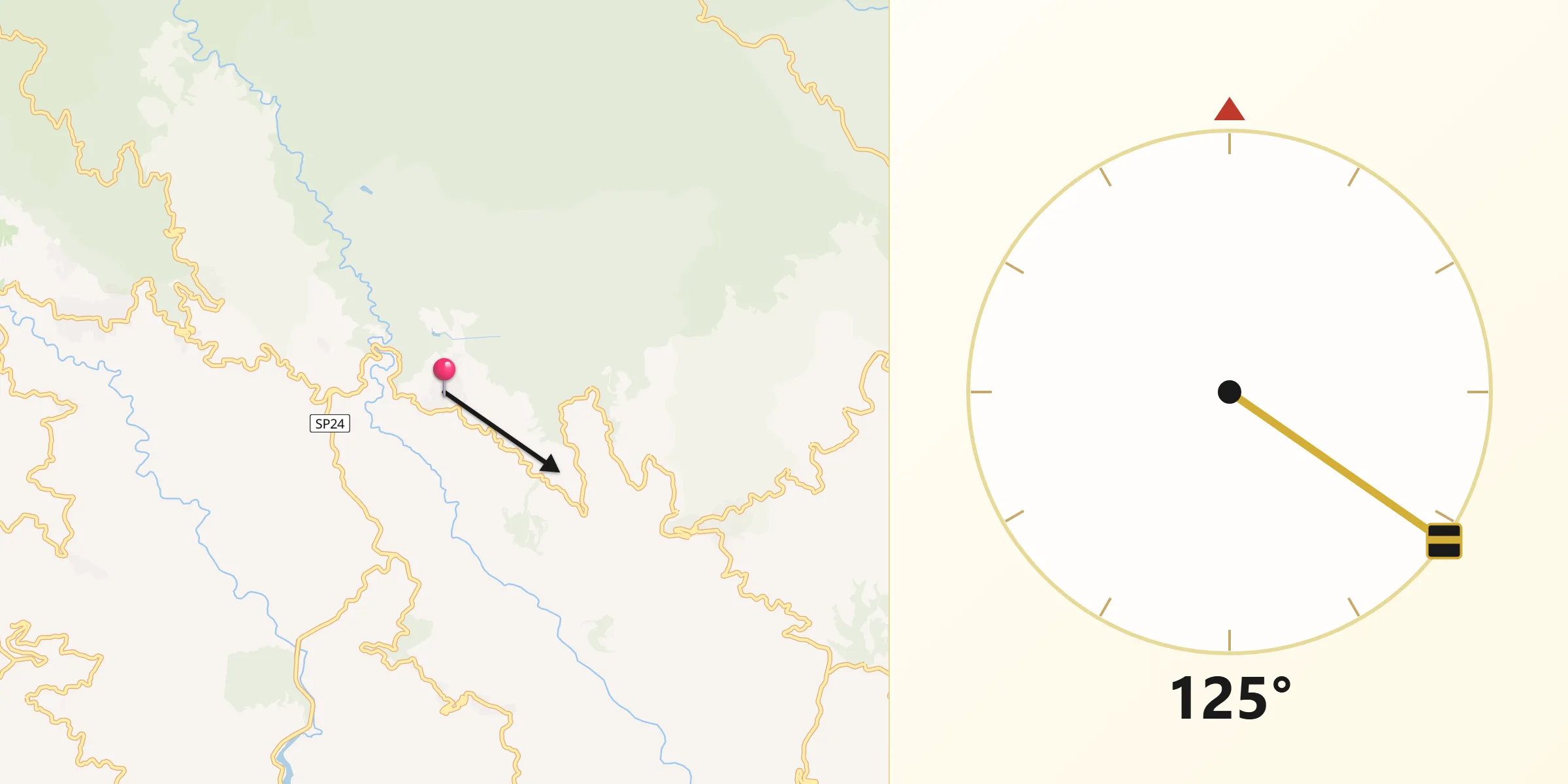 Direzione della Qibla da Magisano