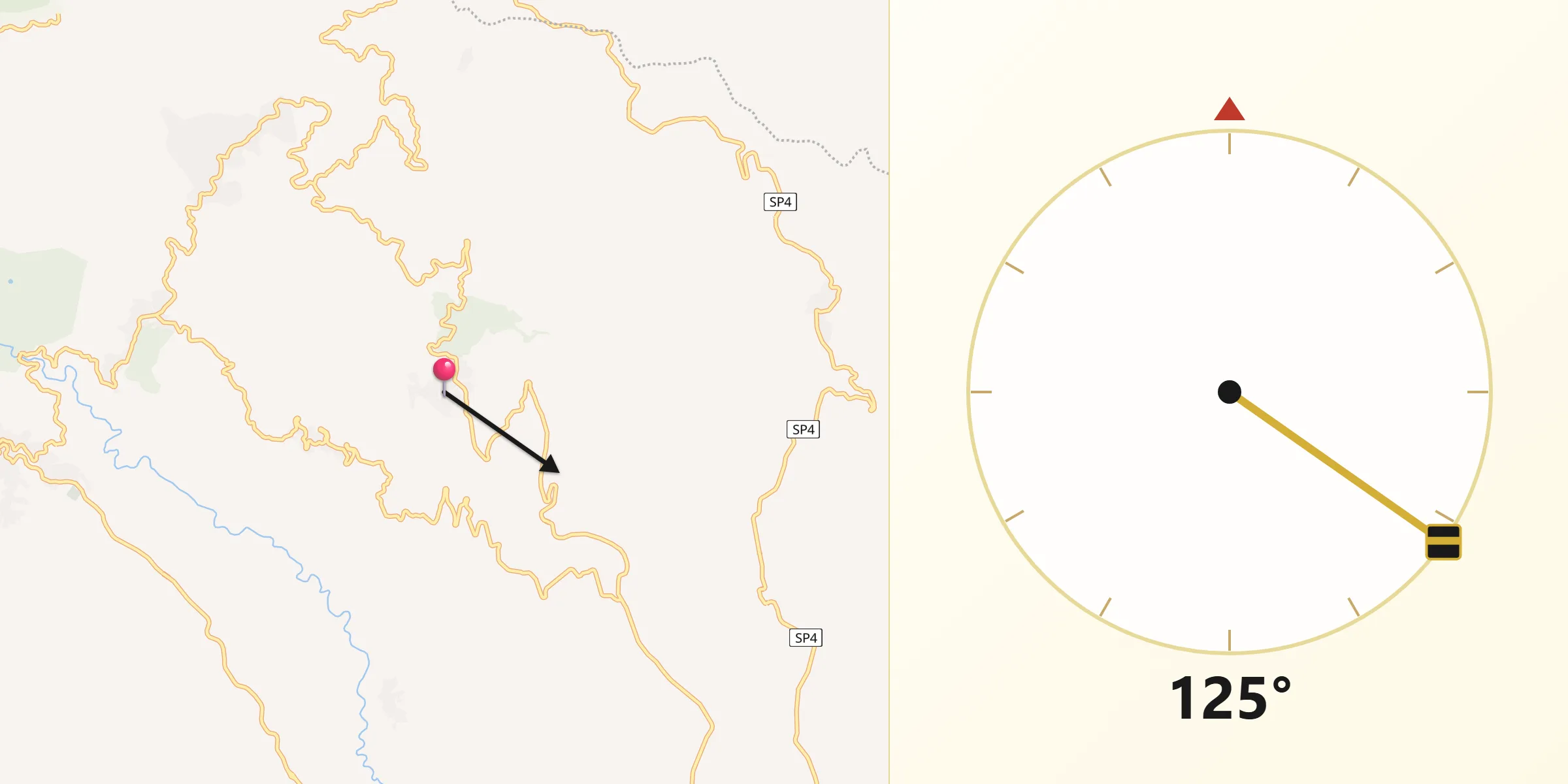 Direzione della Qibla da Belcastro