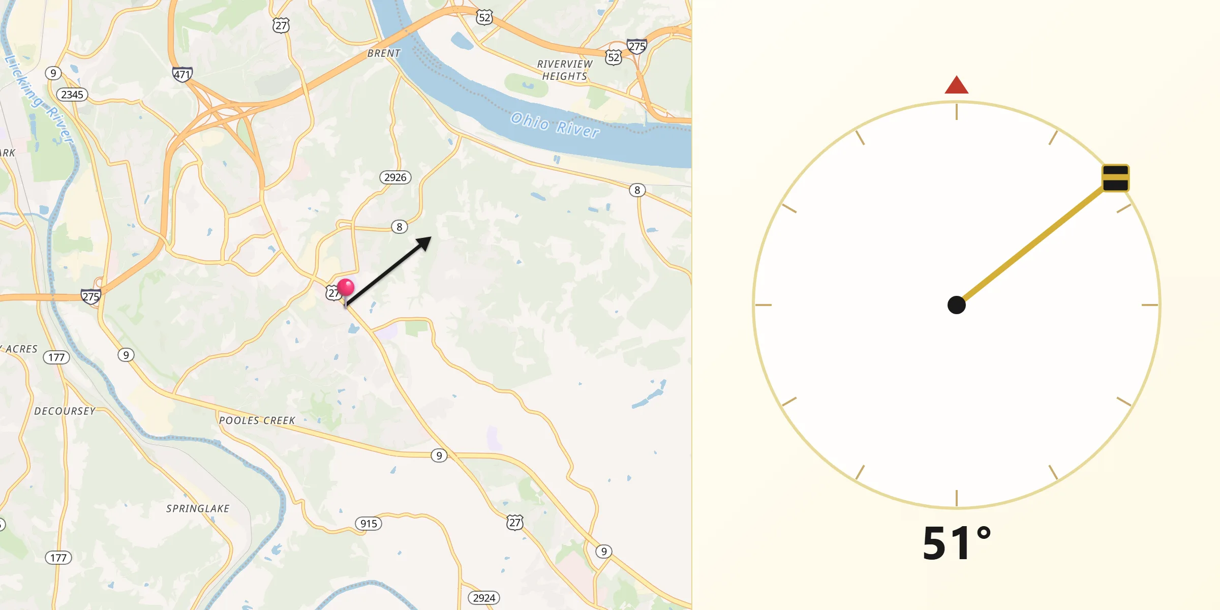 Qibla Direction from Cold Spring
