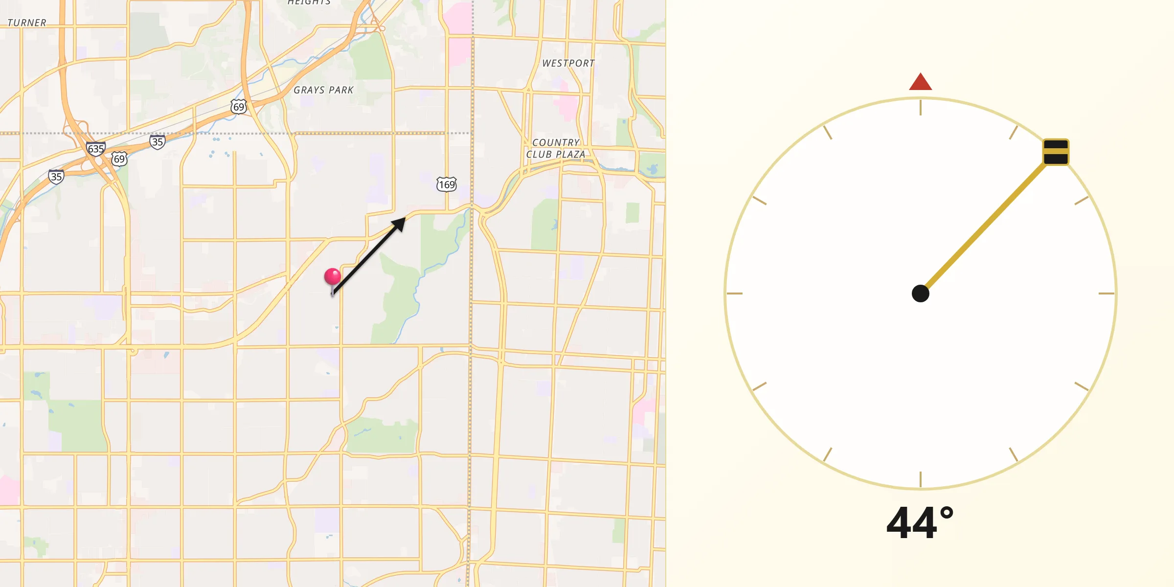 Qibla Direction from Fairway