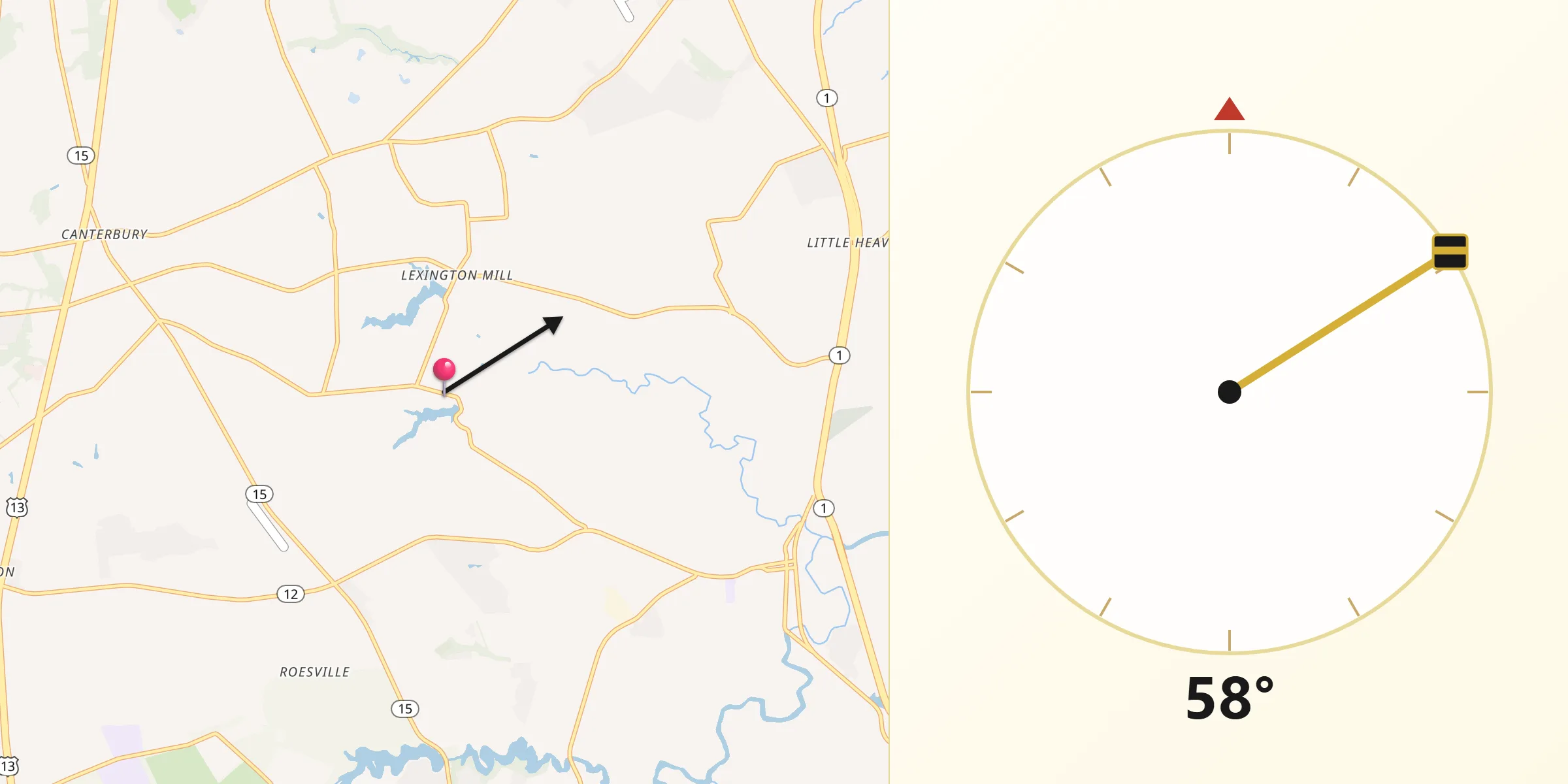 Qibla Direction from Riverview