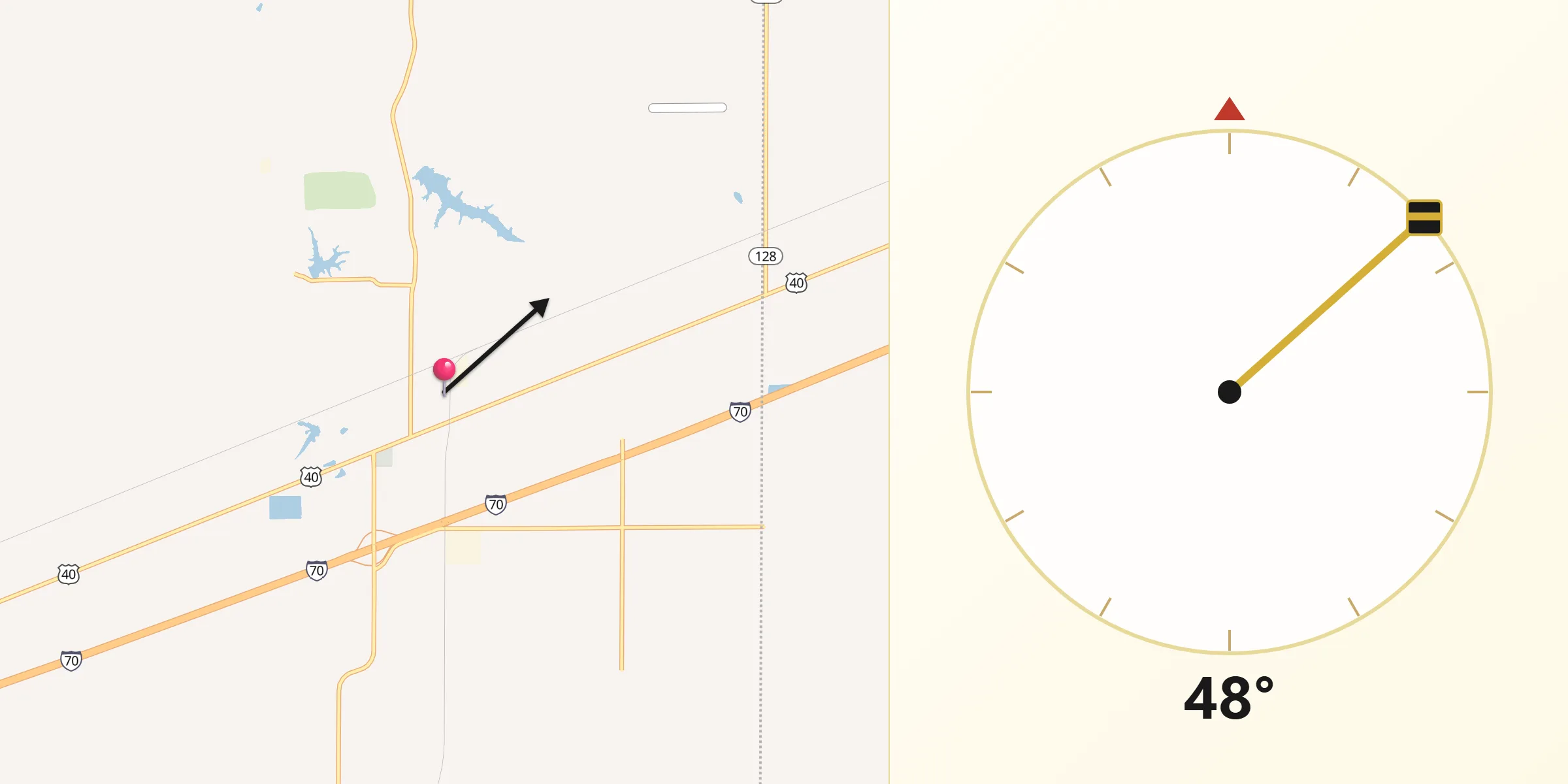 Qibla Direction from Saint Elmo