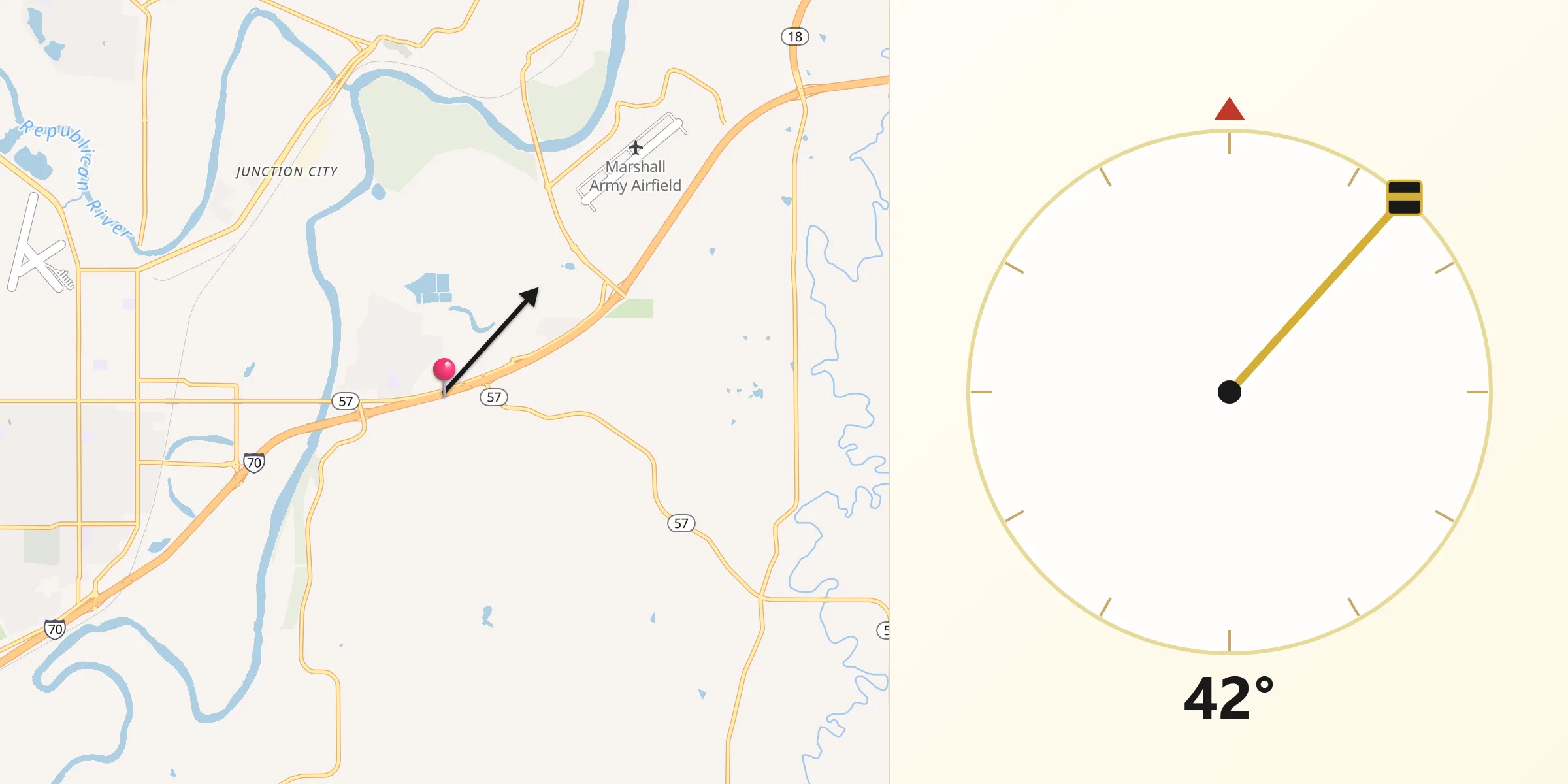 Qibla Direction from Grandview Plaza