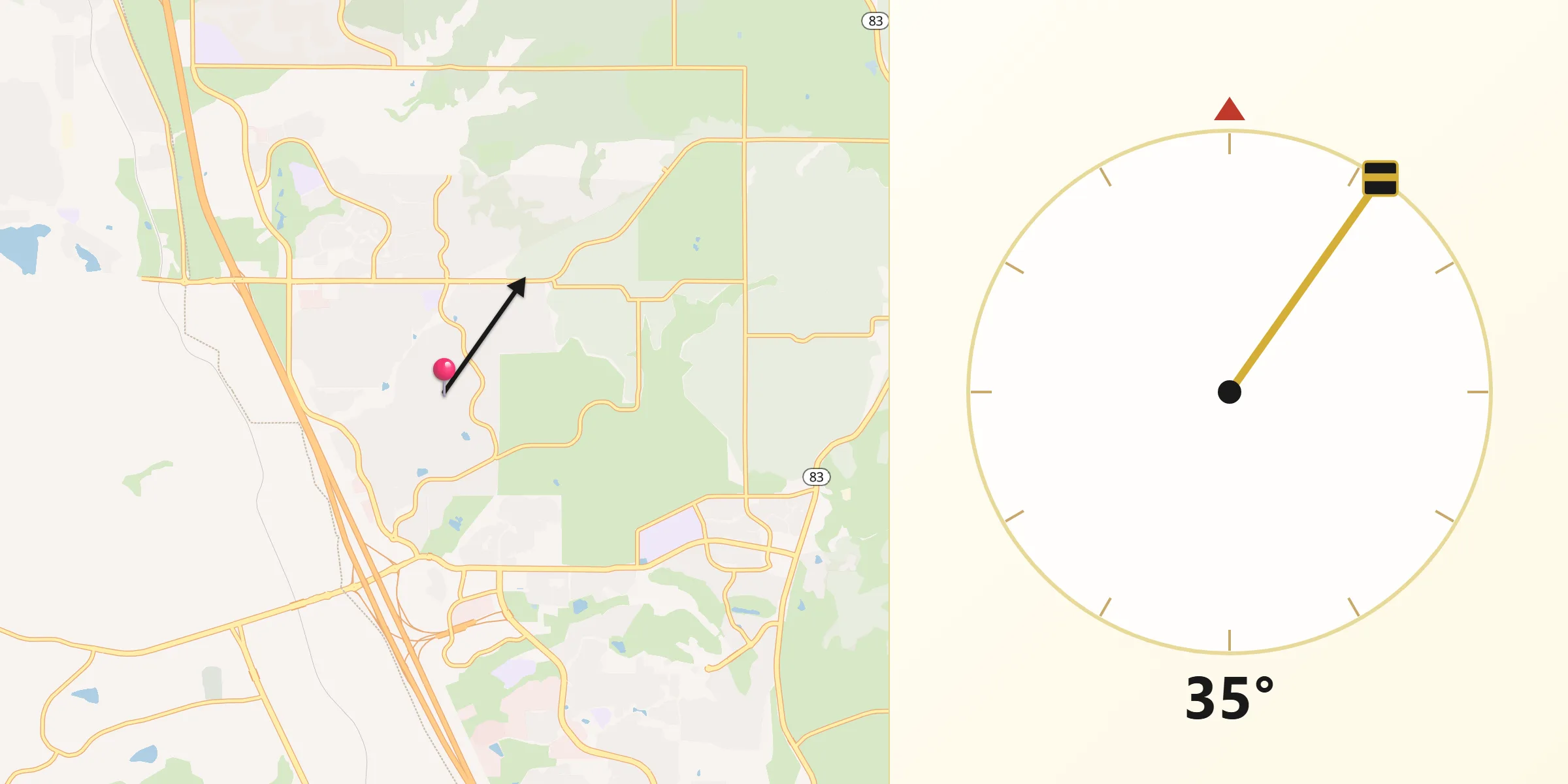 Qibla Direction from Gleneagle