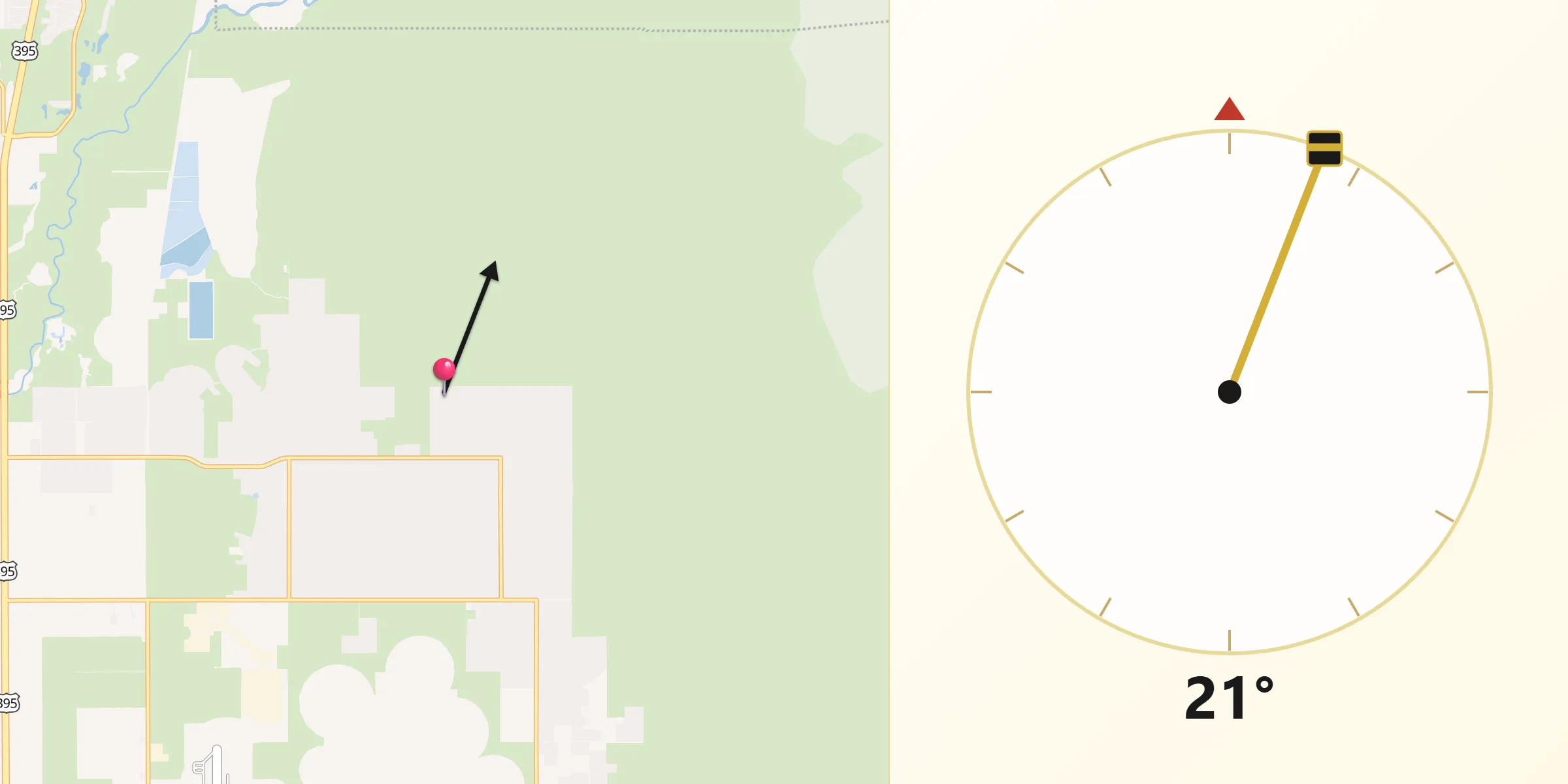 Qibla Direction from Johnson Lane