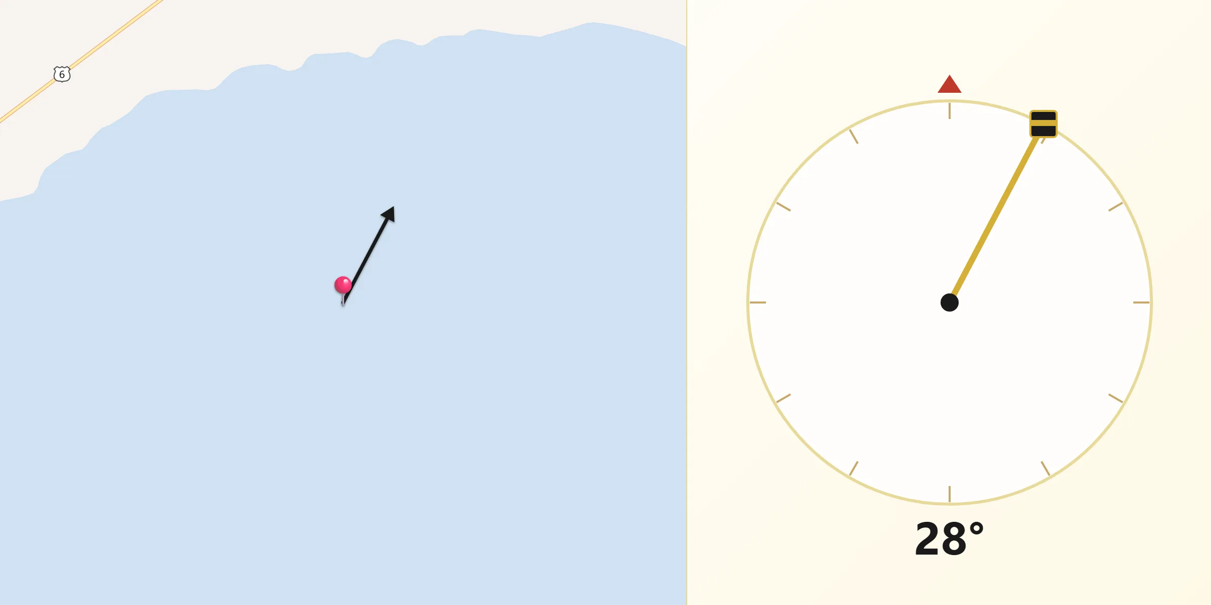 Qibla Direction from Millard