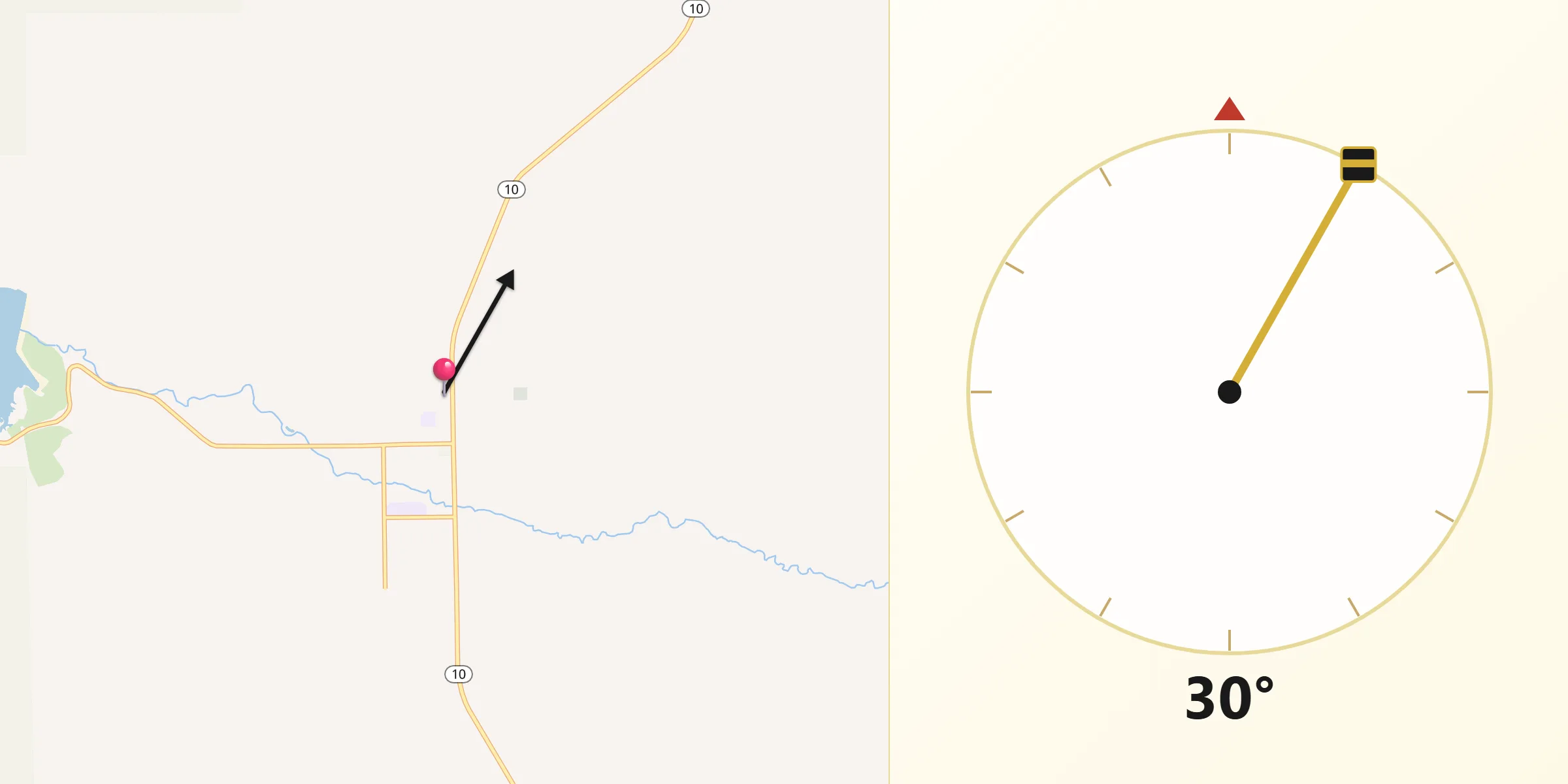Qibla Direction from Ferron