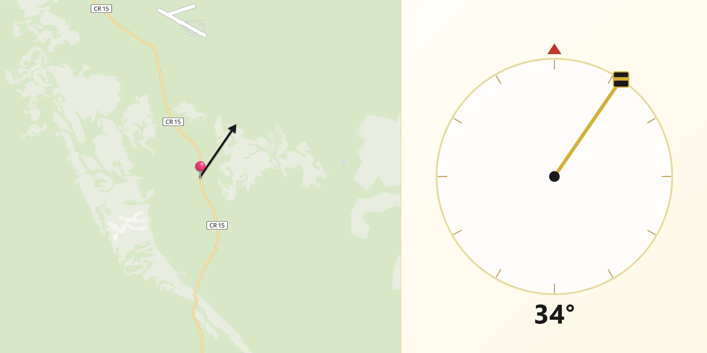 Qibla Direction from Park