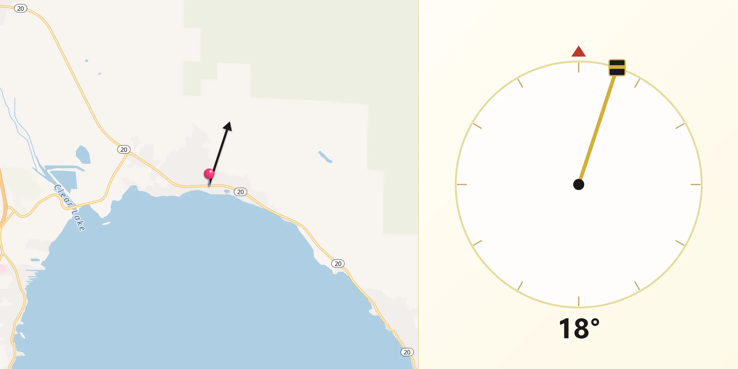 Qibla Direction from Nice