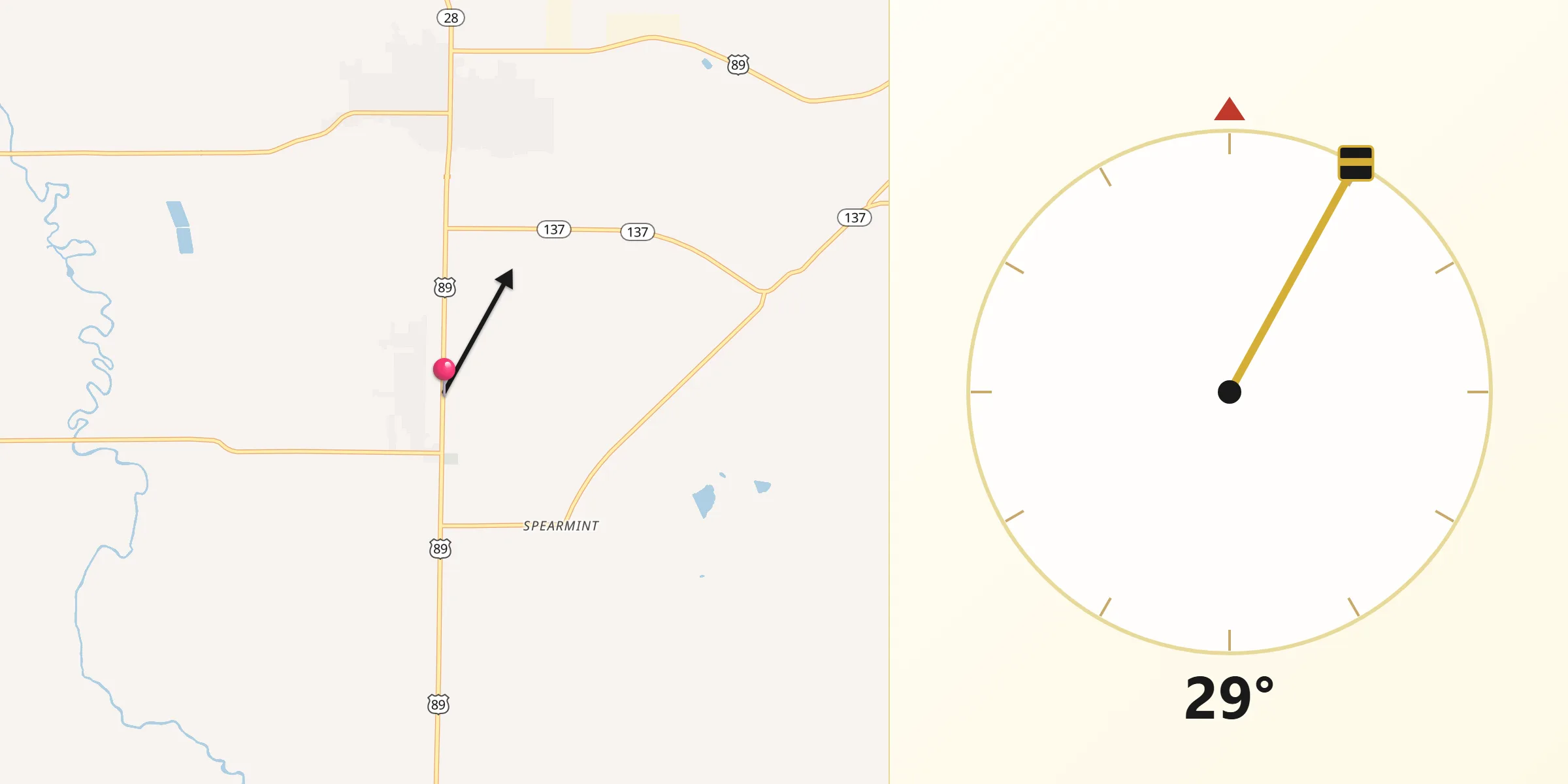 Qibla Direction from Centerfield