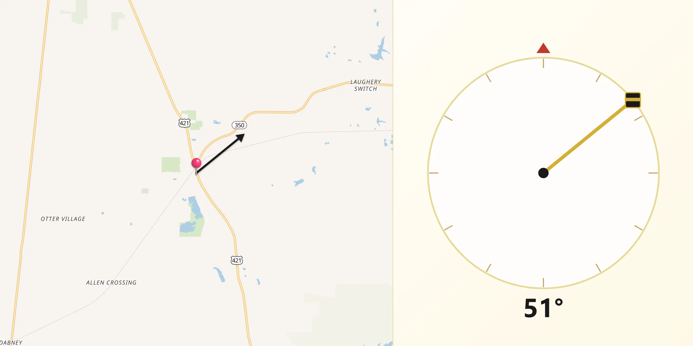 Qibla Direction from Osgood