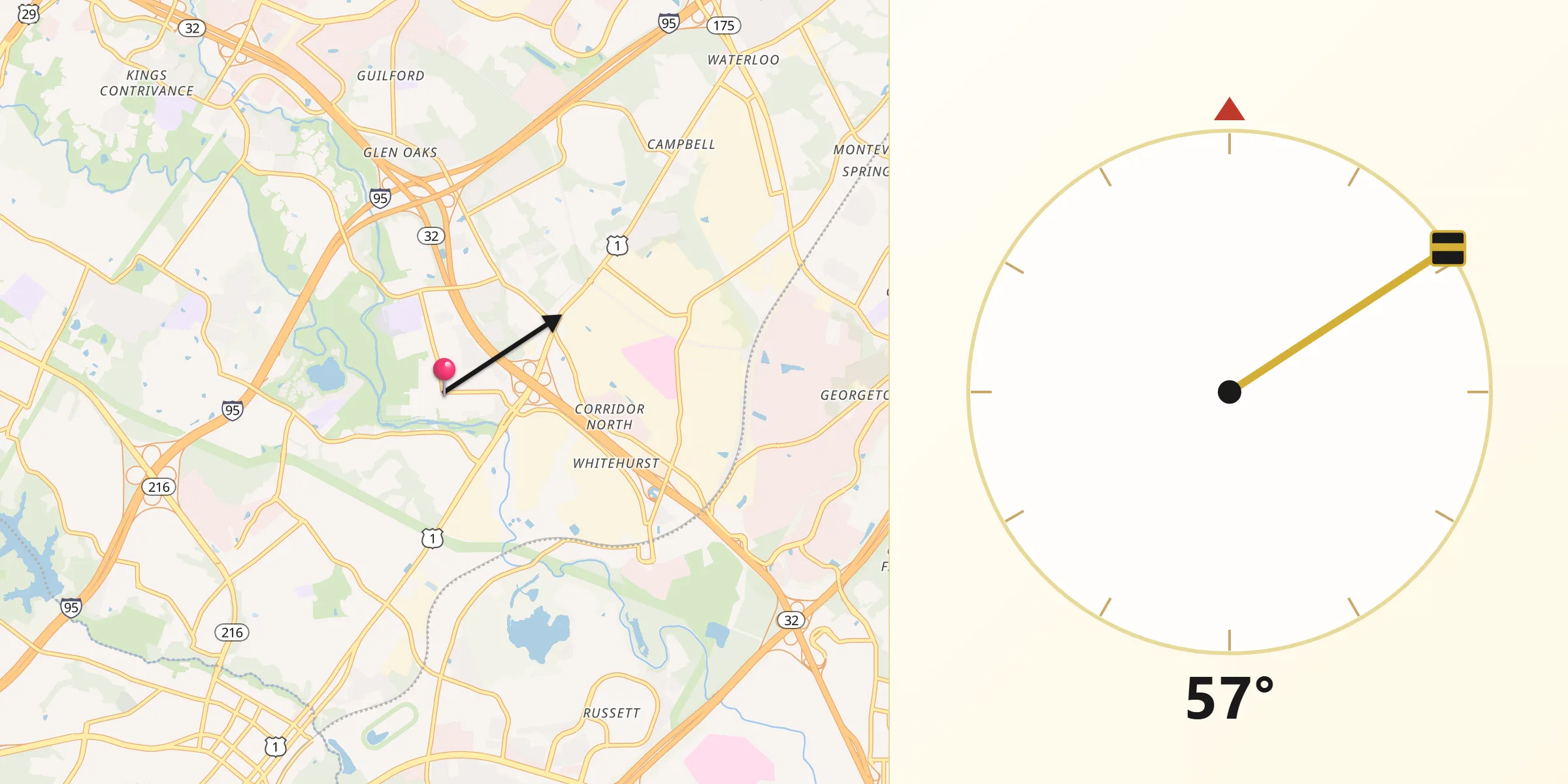 Qibla Direction from Savage