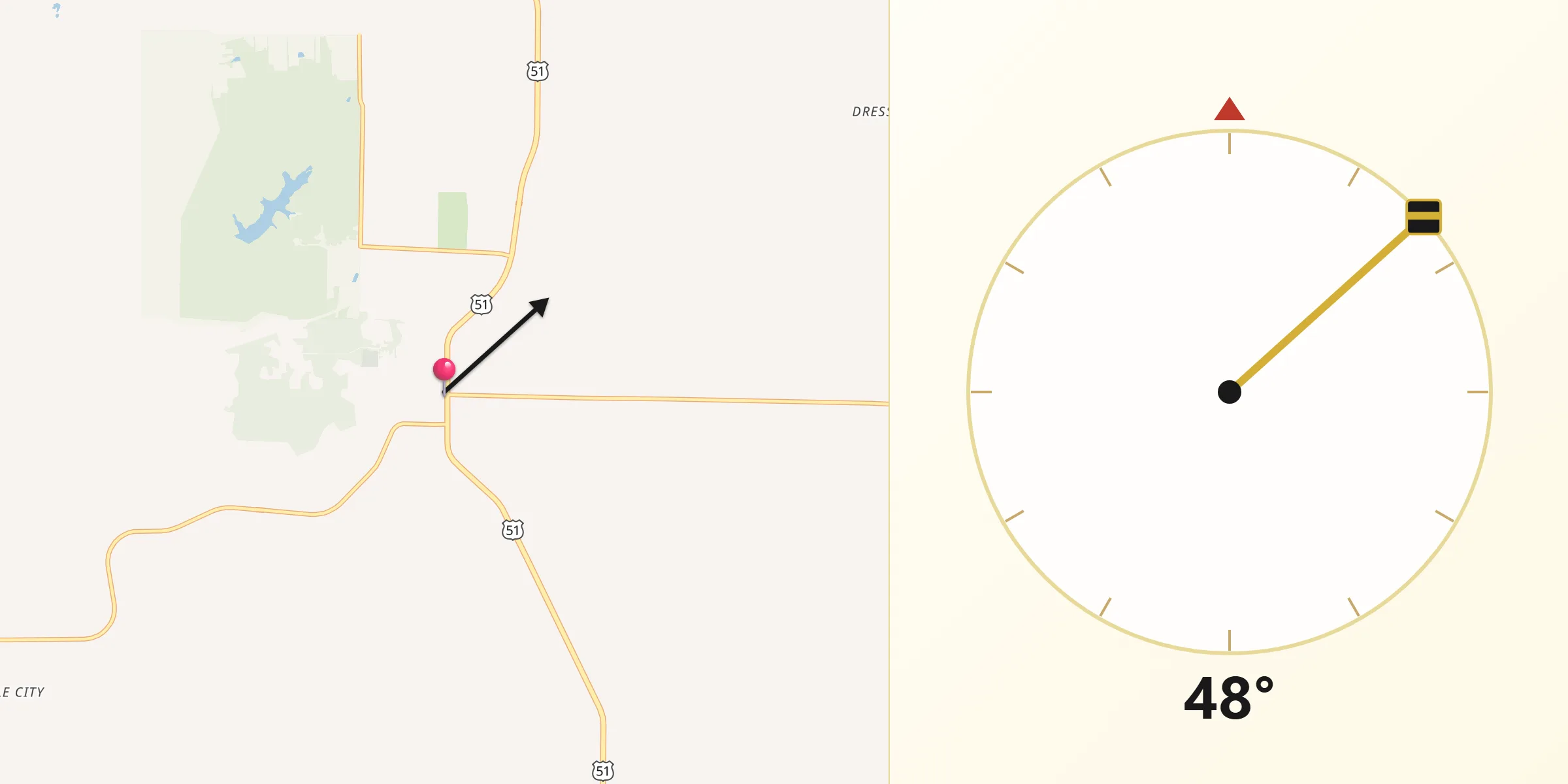 Qibla Direction from Ramsey